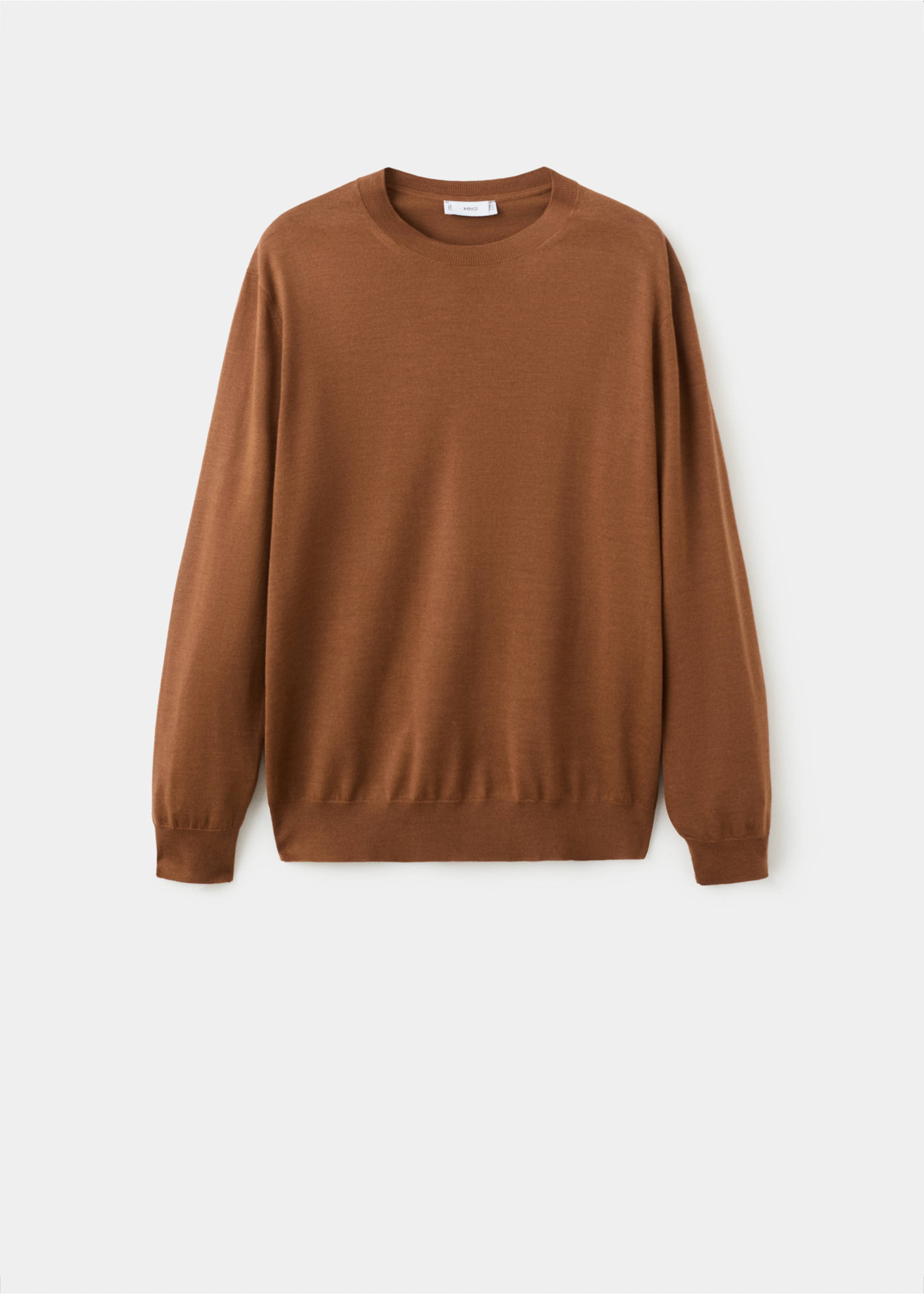 Jersey 100% lana punto fino - Artículo sin modelo, Caramelo. Ref: 27041284-01.