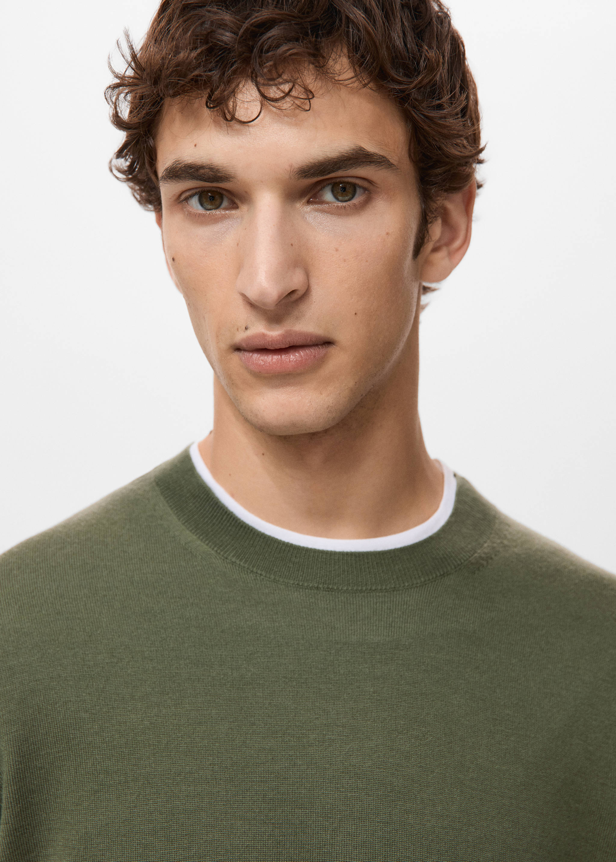 100% wool fine-knit sweater - Details of the article 1