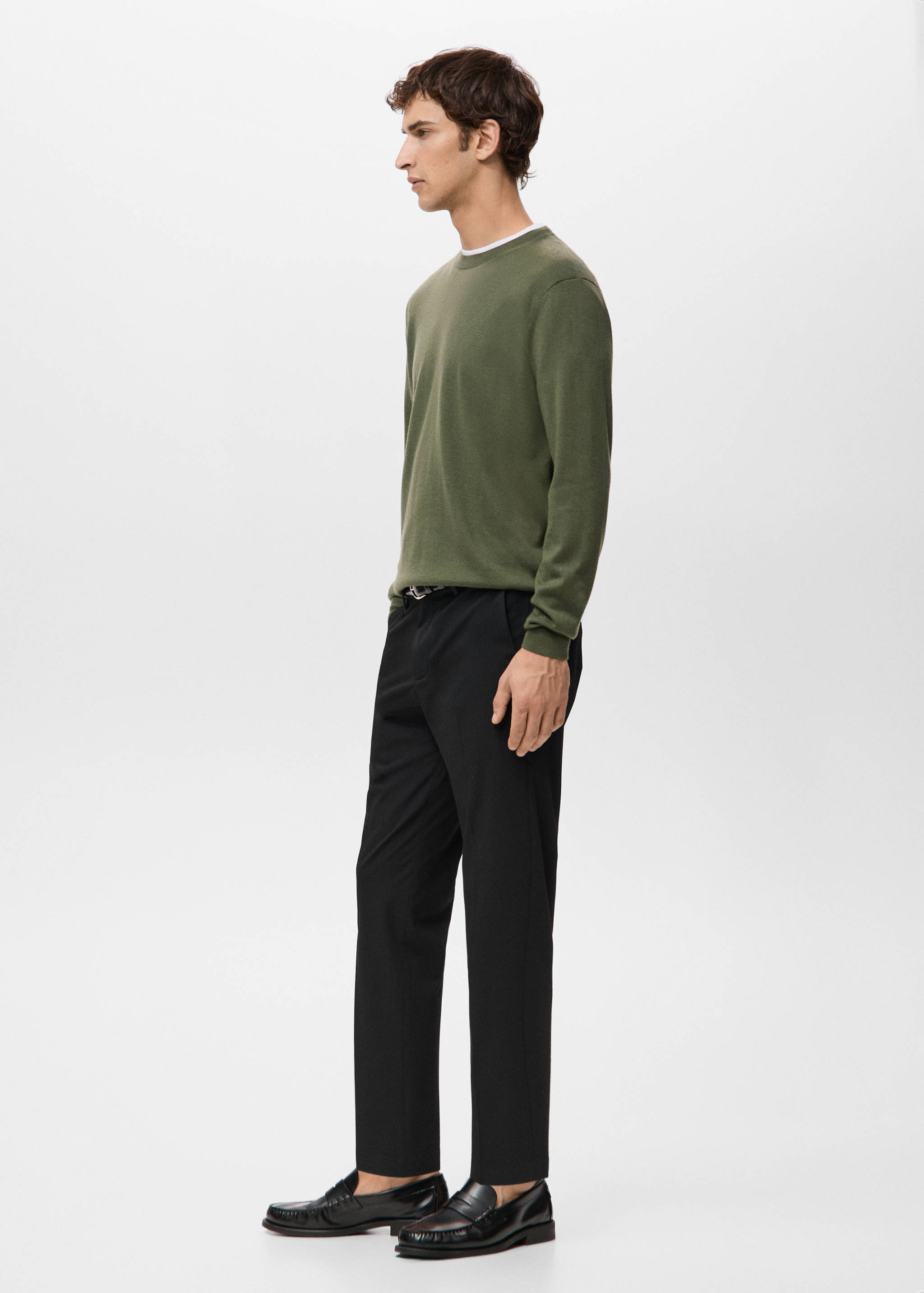 100% wool fine-knit sweater - Details of the article 2