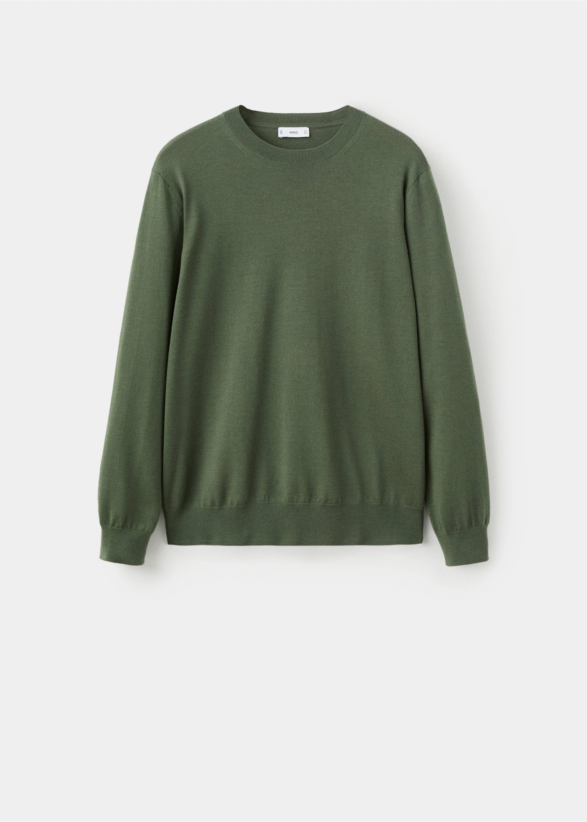 Jersei 100% llana punt fi - Article sense model, Verd. Ref: 27041284-01.