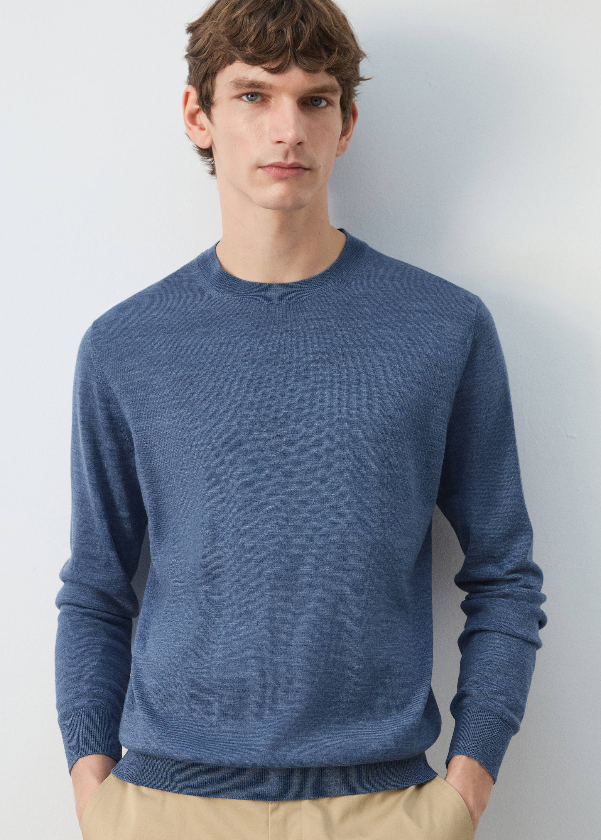 100% wool fine-knit sweater - Details of the article 3