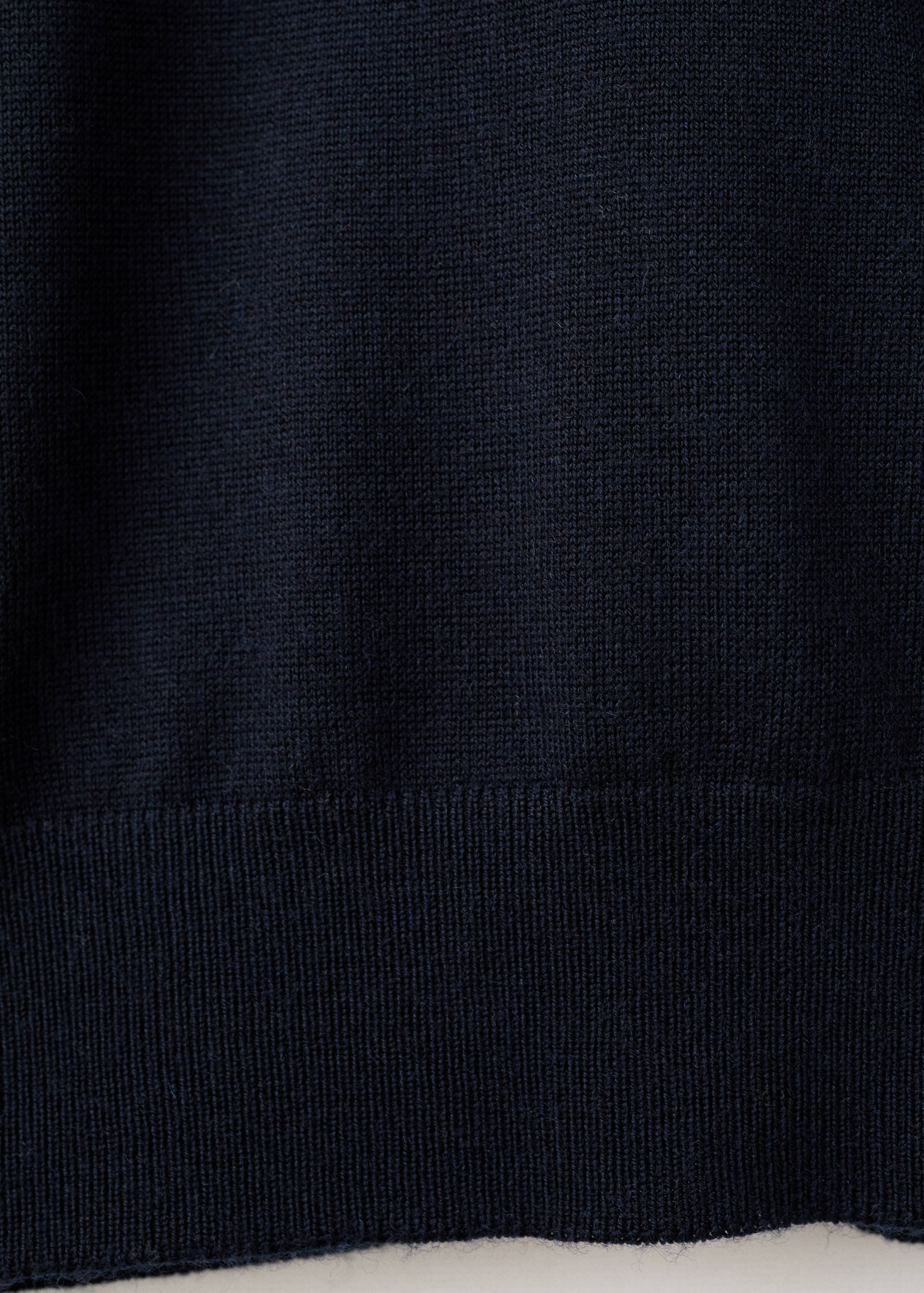 100% merino wool zip-neck sweater - Details of the article 0