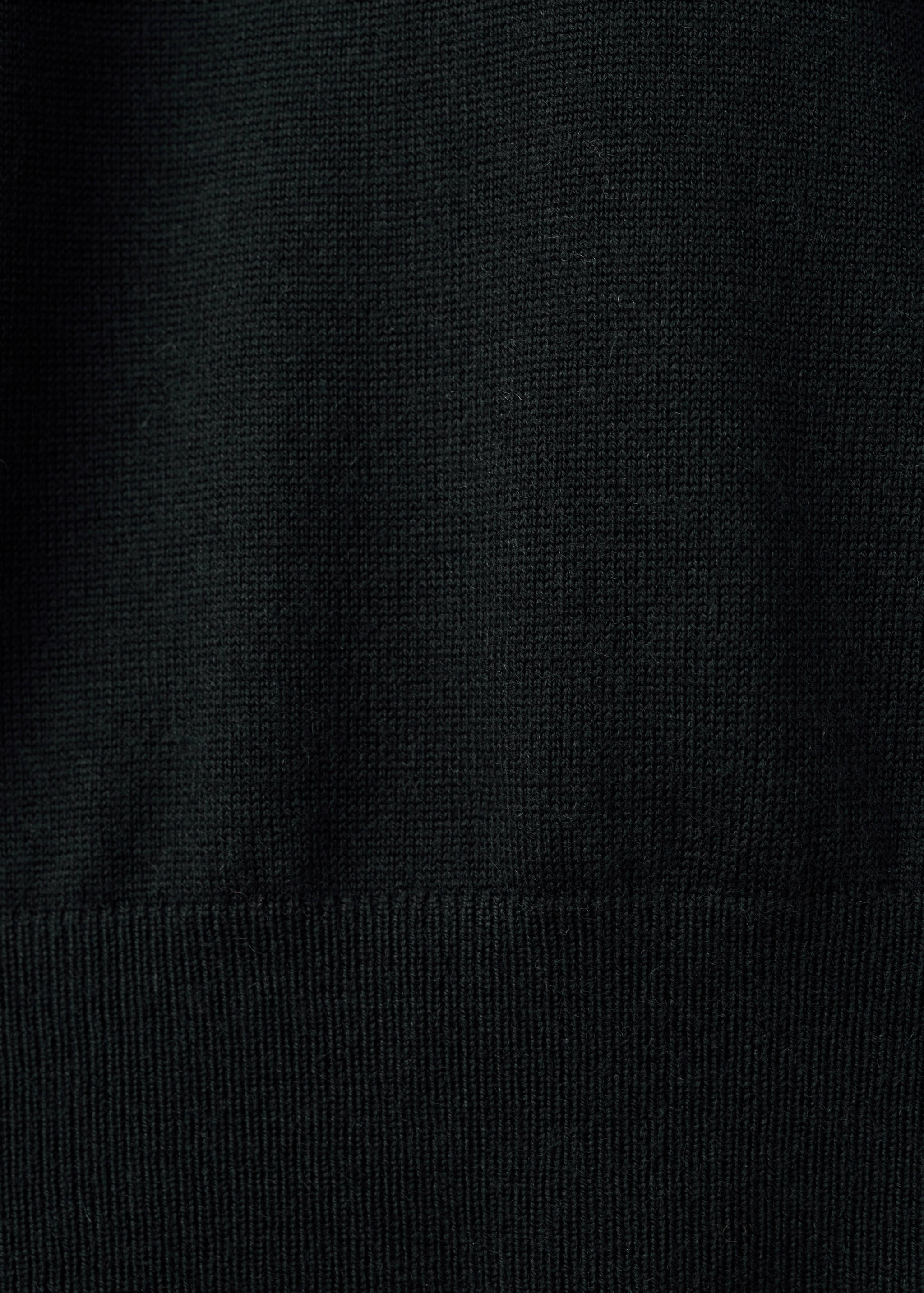 100% merino wool zip-neck sweater - Details of the article 0, Black. Ref: 27041285-00.