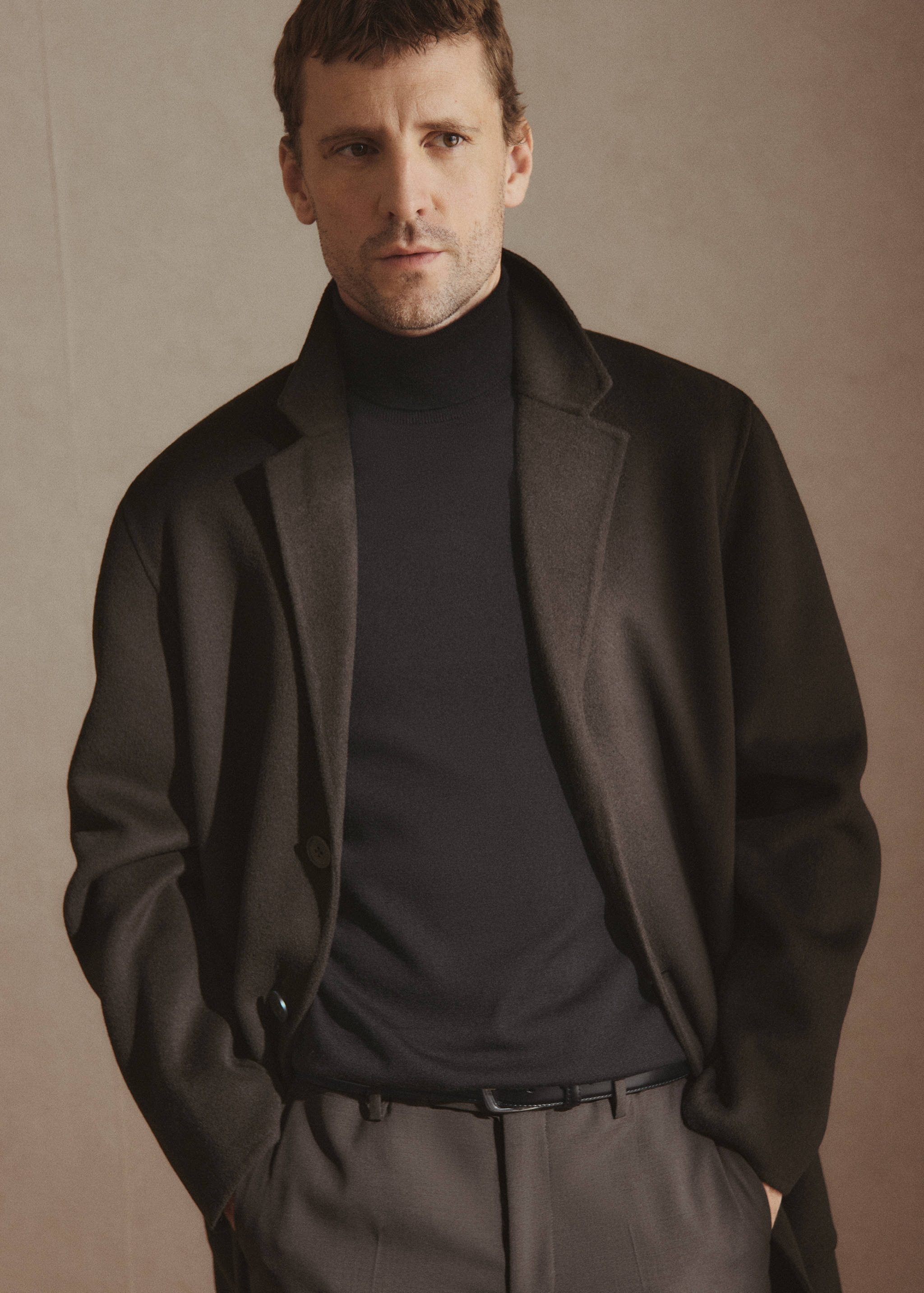 100% merino wool roll neck jumper - Details of the article 3