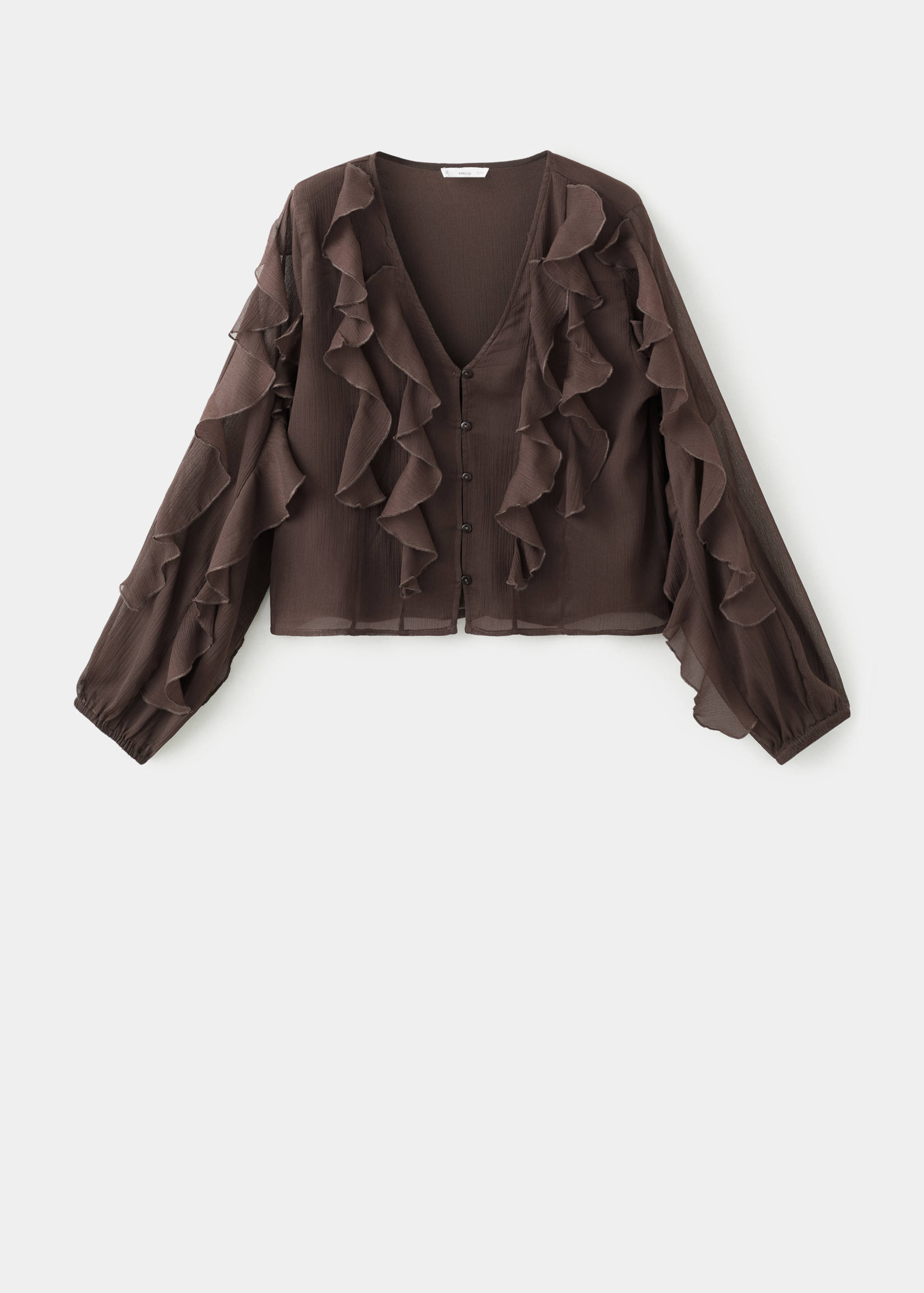 Blusa volantes fluida - Artículo sin modelo