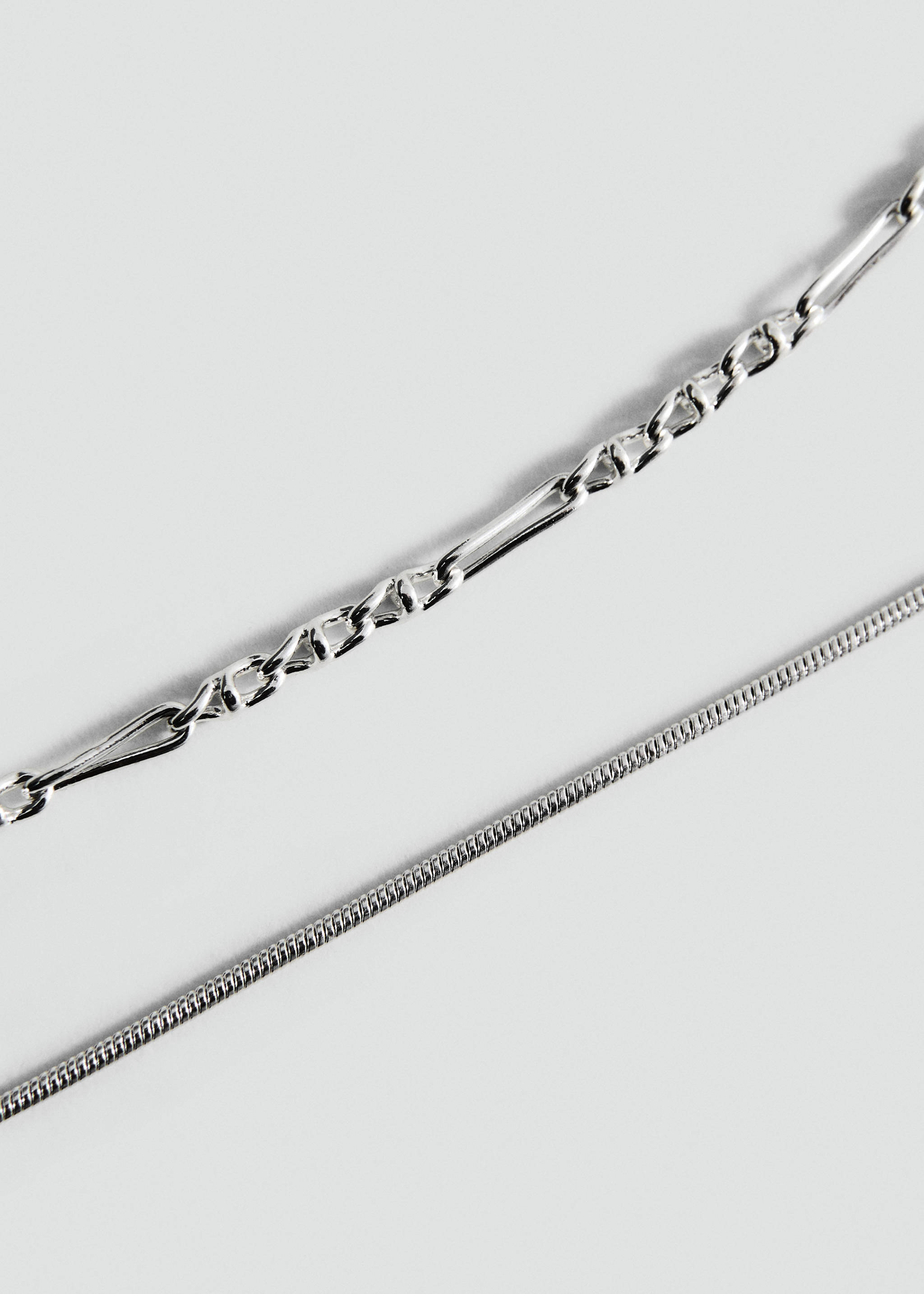 Mixed double necklace - Medium plane