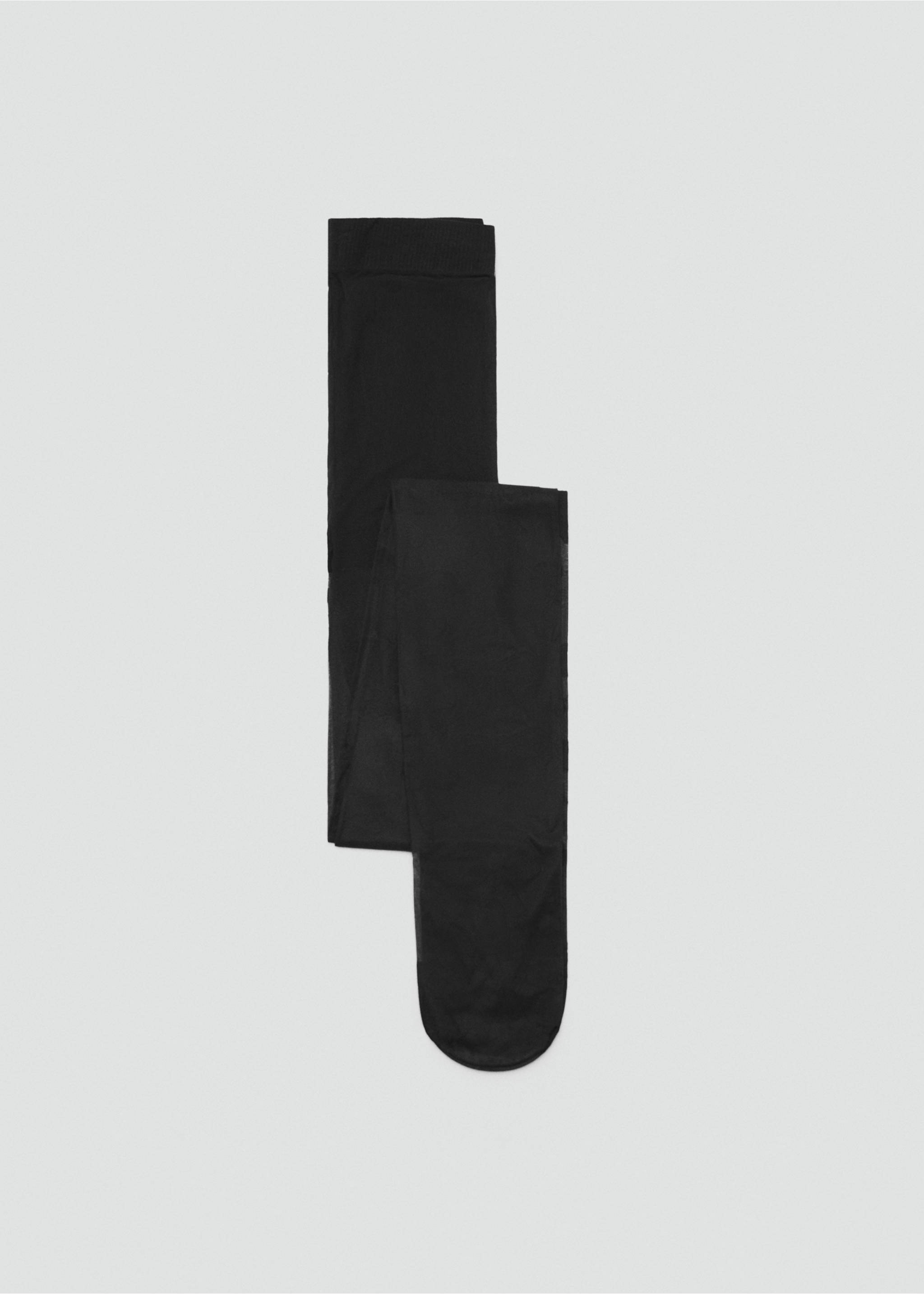 Bas voilés nœuds - Article sans modèle, Noir. Ref: 27041293-00.