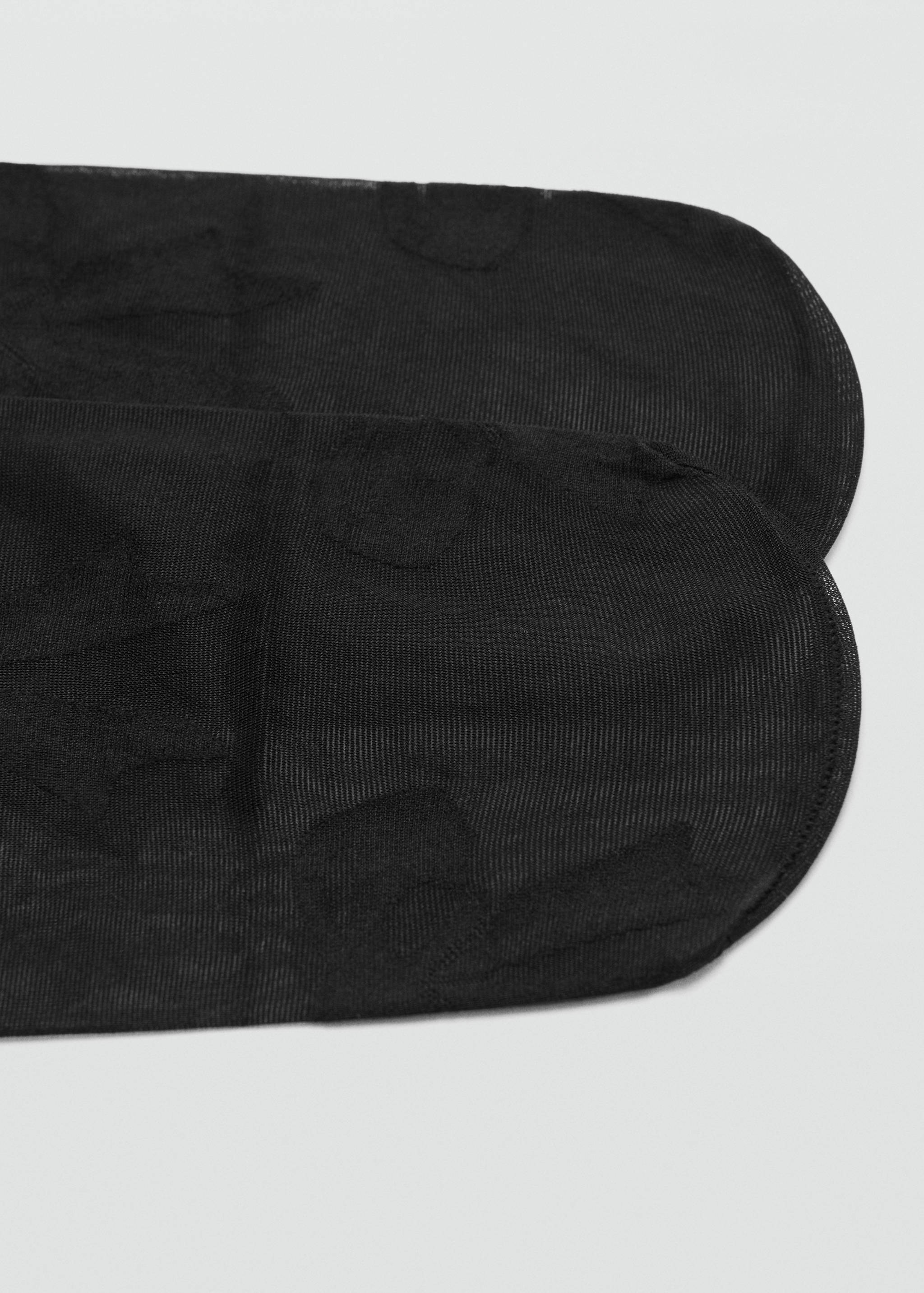 Bas voilés nœuds - Plan moyen