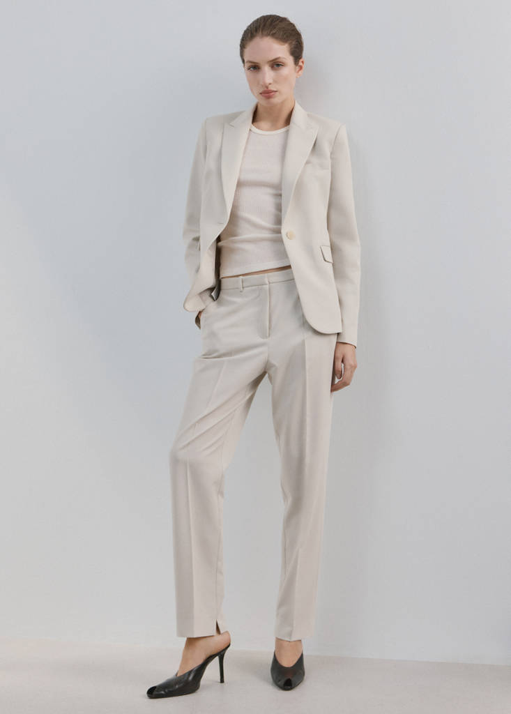 Fitted suit blazer — Light/Pastel Grey
