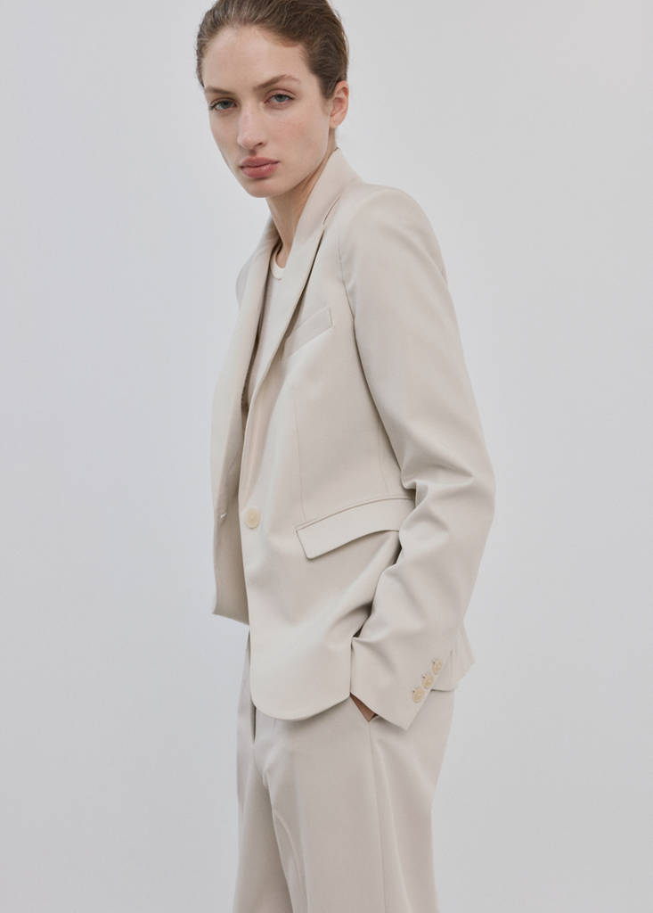 Fitted suit blazer — Light/Pastel Grey