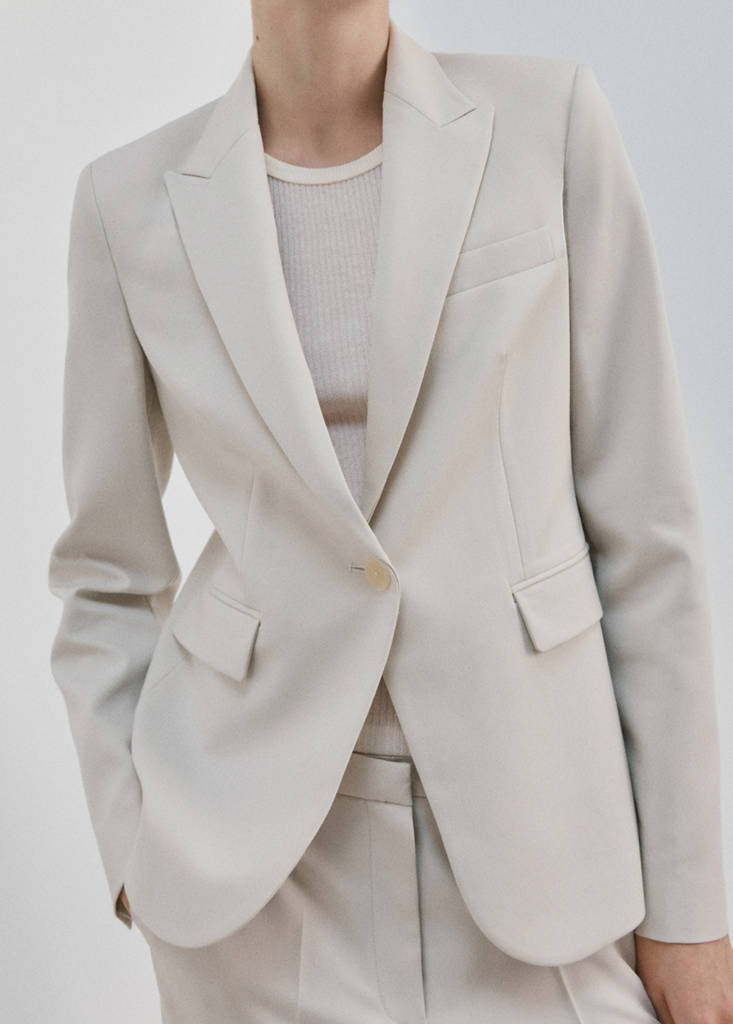 Fitted suit blazer — Light/Pastel Grey