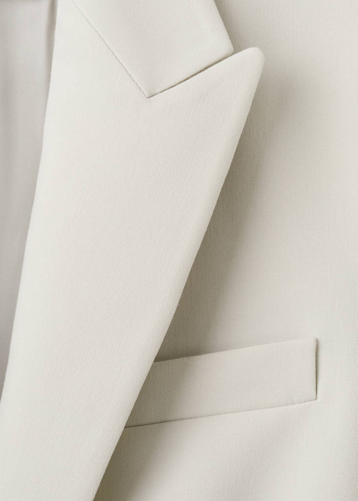 Fitted suit blazer — Light/Pastel Grey