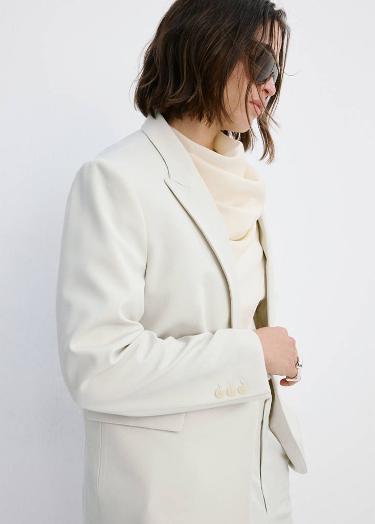Fitted suit blazer — Light/Pastel Grey