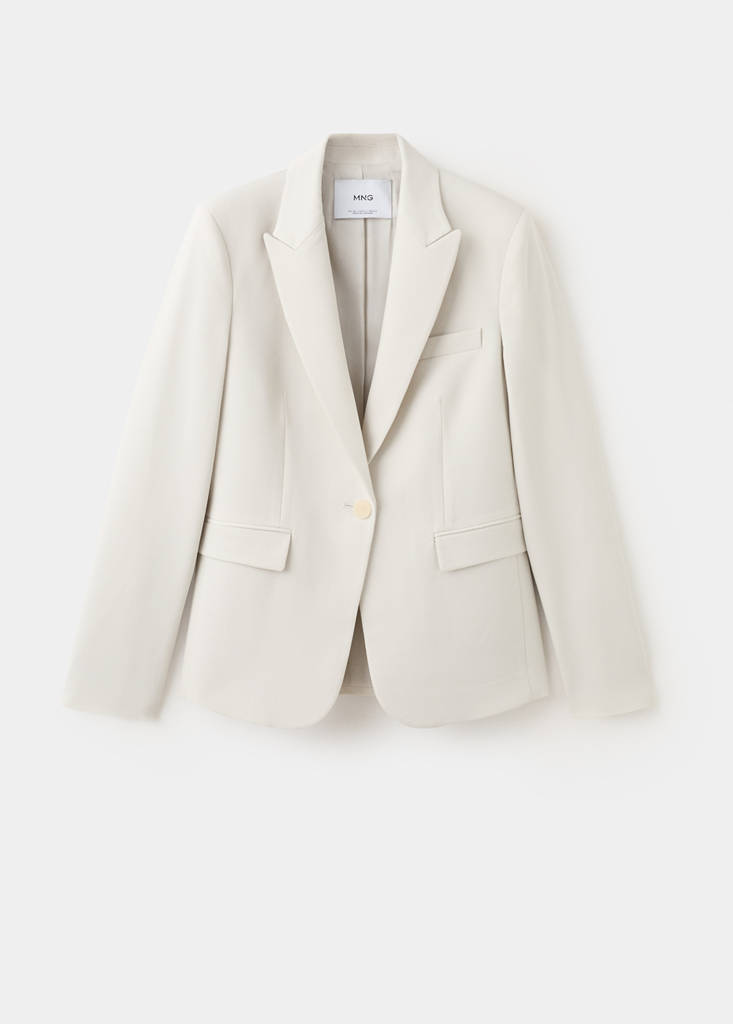 Fitted suit blazer — Light/Pastel Grey