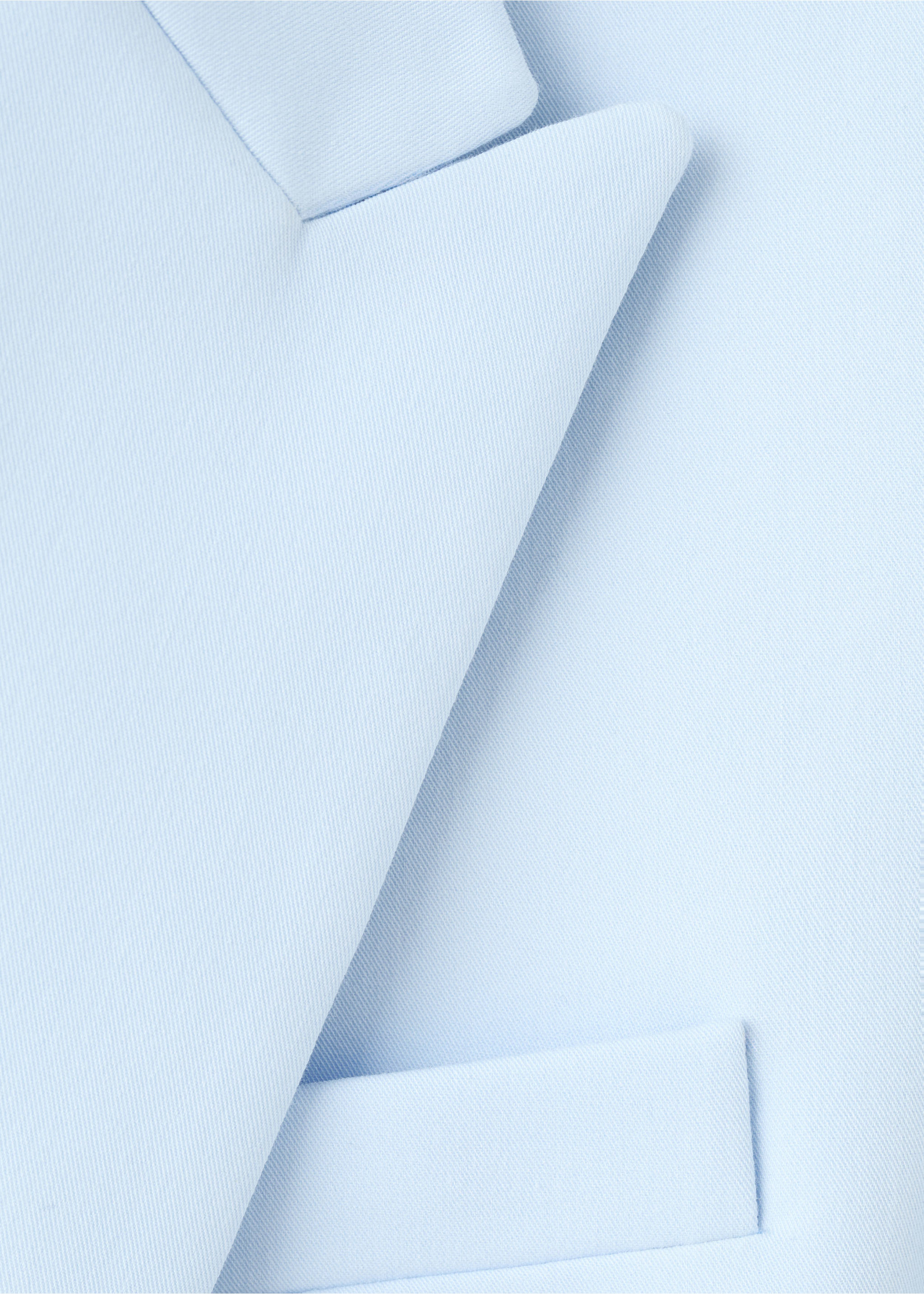 Fitted suit blazer - Details of the article 0, Blue. Ref: 27041294-00.