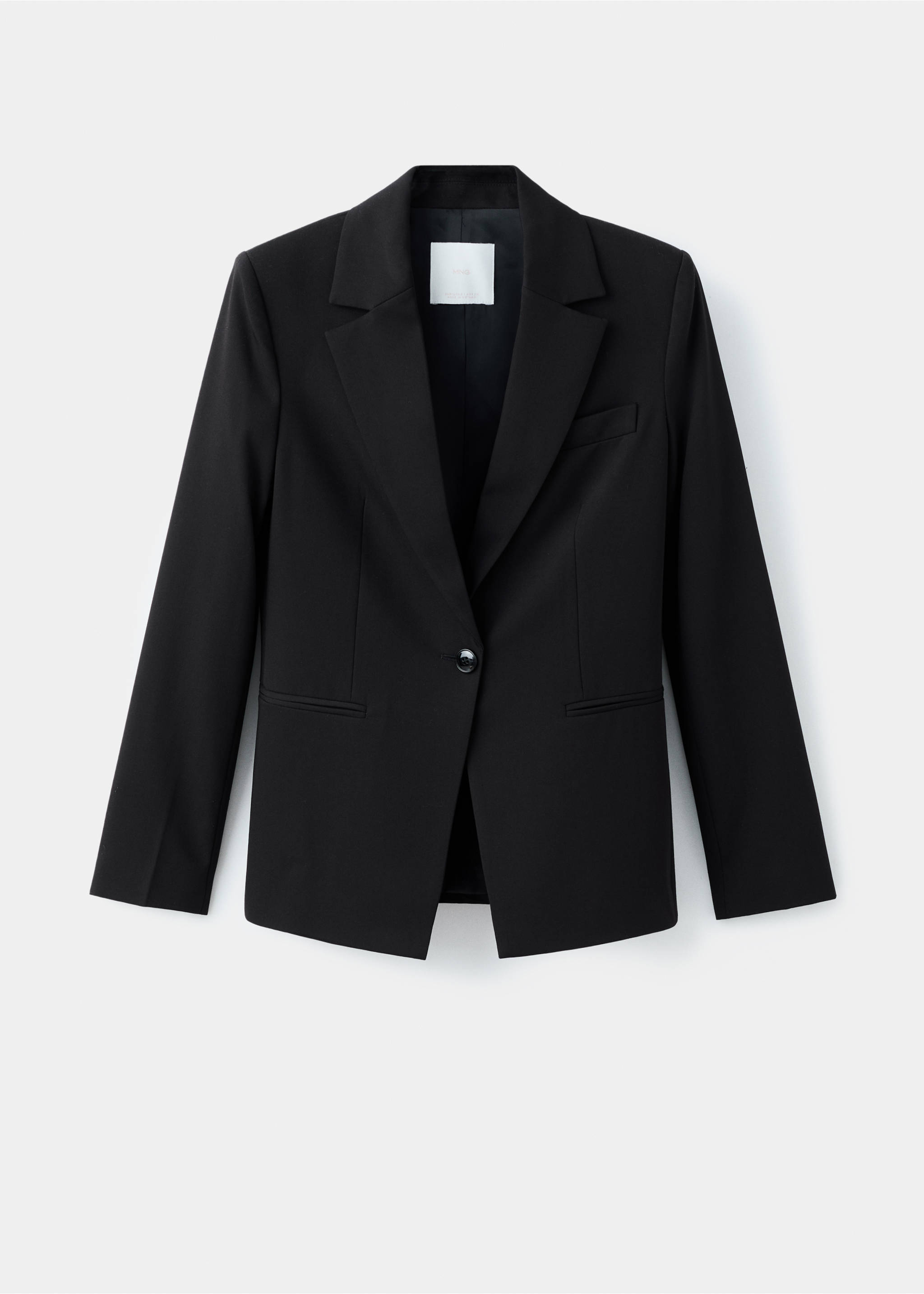 Fitted suit blazer - Article without model, Black. Ref: 27041294-00.