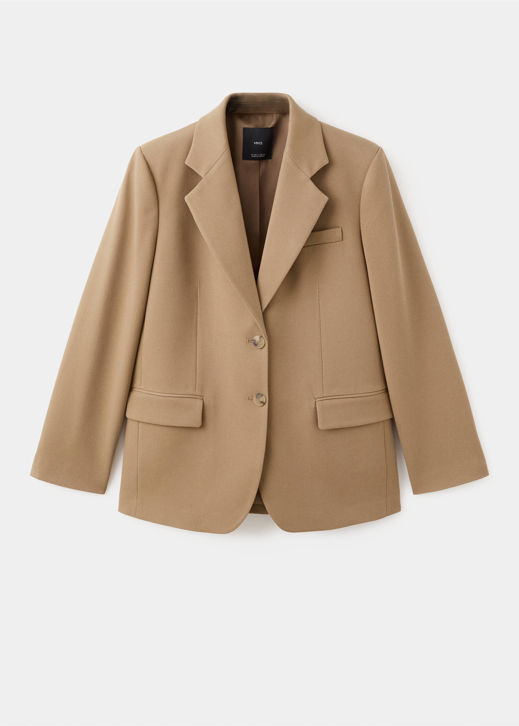Double-breasted suit jacket - Article without model, Medium Brown. Ref: 27041297-00.