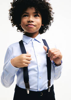 Adjustable elastic braces — Navy 2