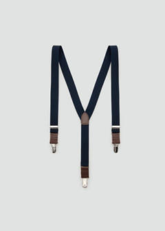 Adjustable elastic braces — Navy 1