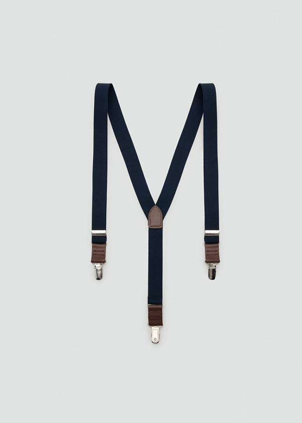 Adjustable elastic braces — Navy