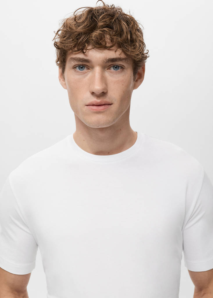 Pack of 2 stretch cotton t-shirts — White