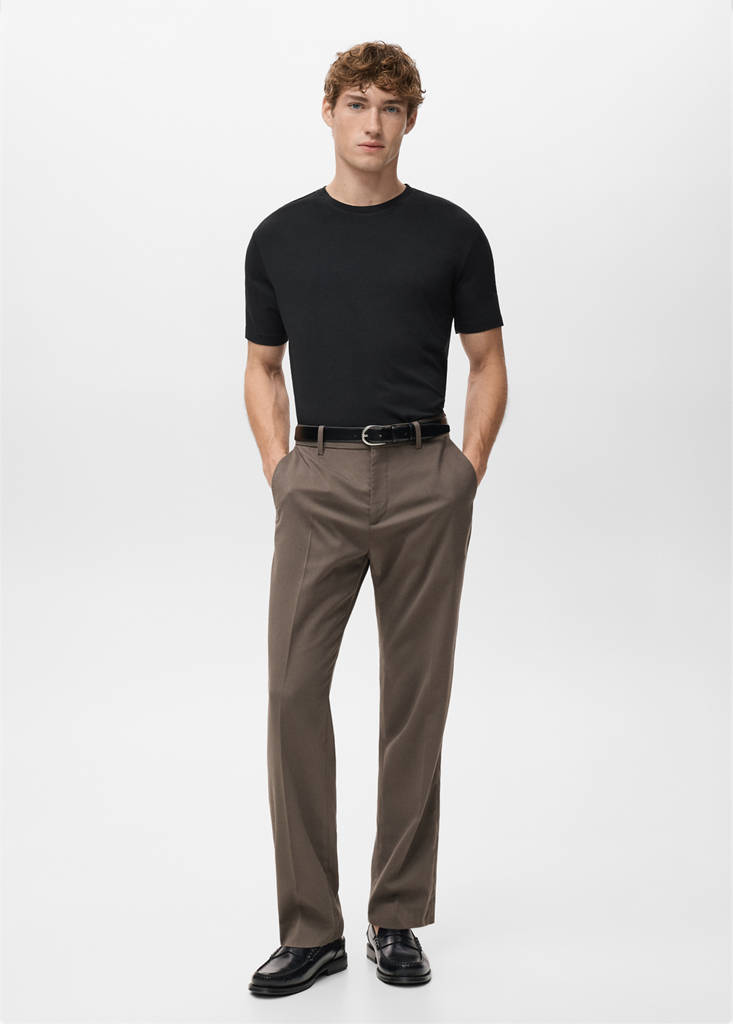 Pack of 2 stretch cotton t-shirts — Black