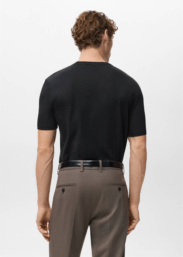 Pack of 2 stretch cotton t-shirts — Black