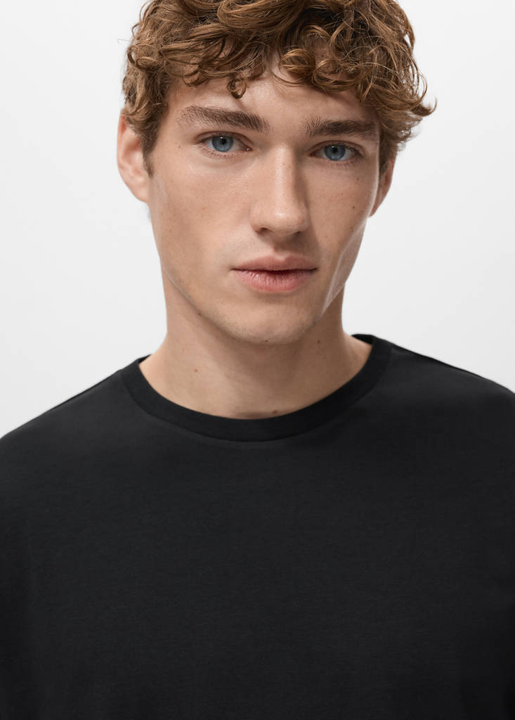 Pack of 2 stretch cotton t-shirts — Black