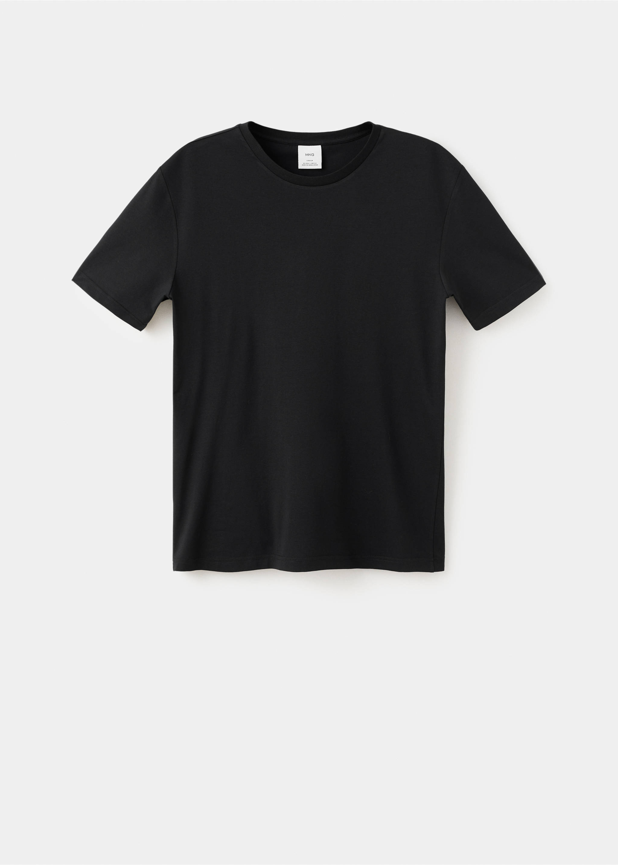 Pack 2 camisetas algodón stretch - Artículo sin modelo, Negro. Ref: 27041301-00.