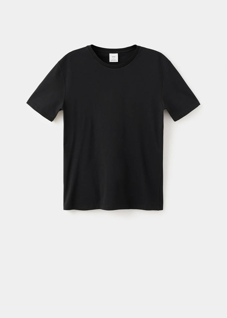 Pack of 2 stretch cotton t-shirts — Black