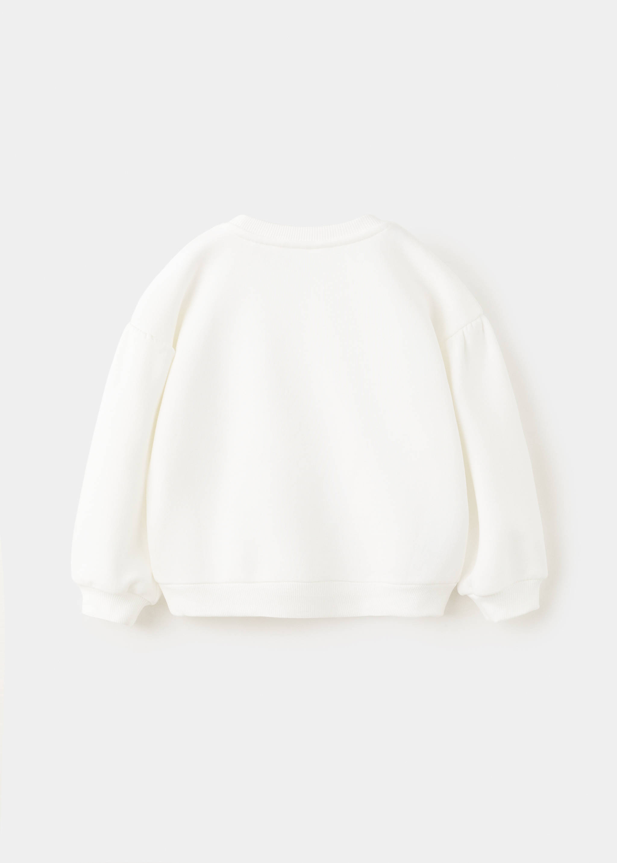 Floral embroidered sweatshirt - Reverse of the article