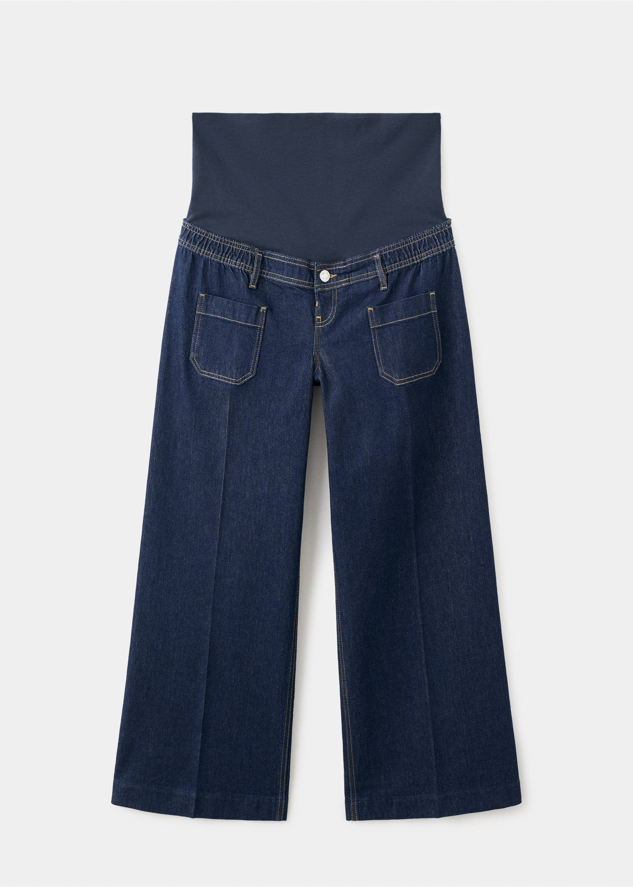 Wide leg premamá jeans with pockets - Article without model, Open Blue. Ref: 27041304-00.