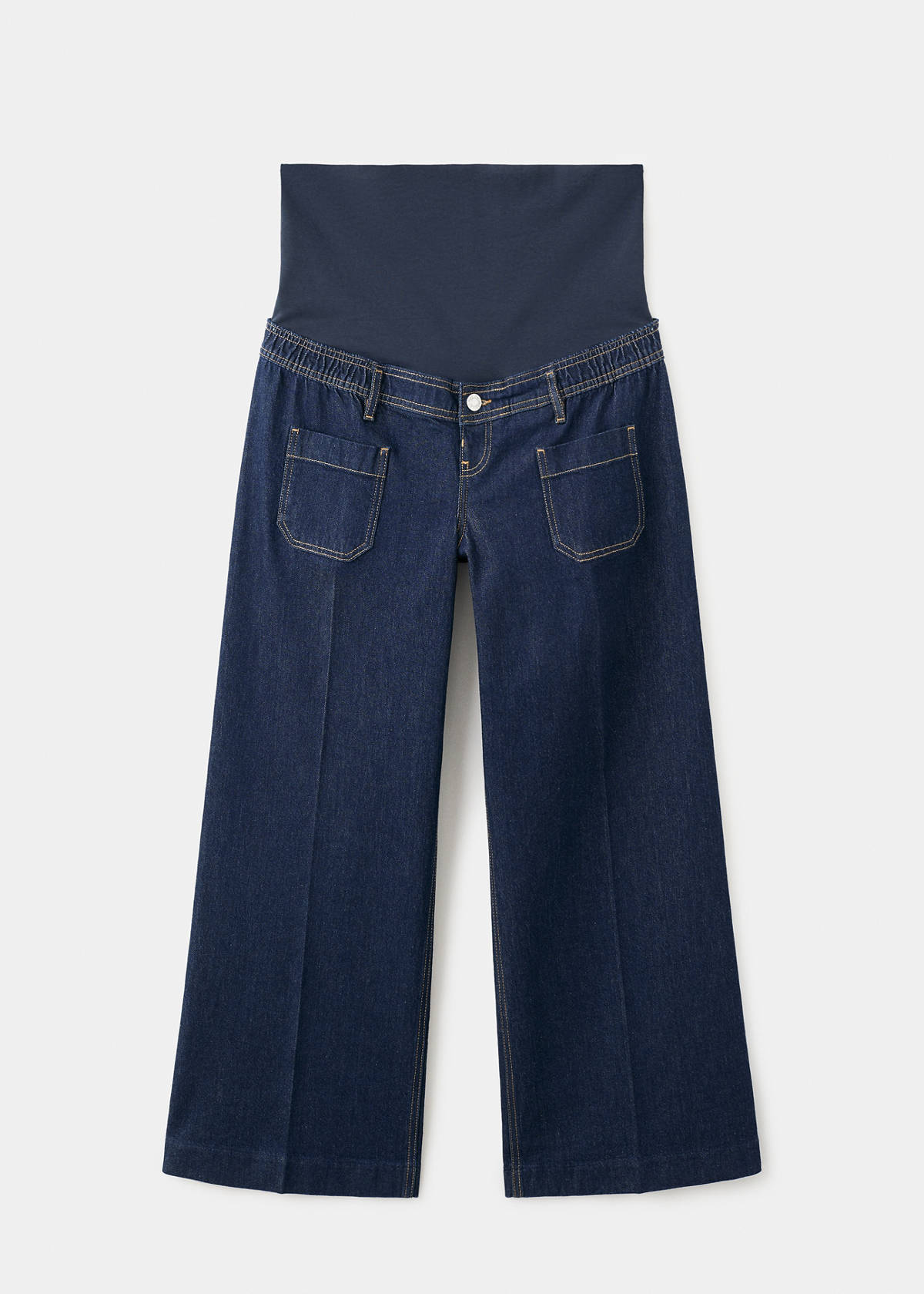 Wide leg premamá jeans with pockets — Open Blue