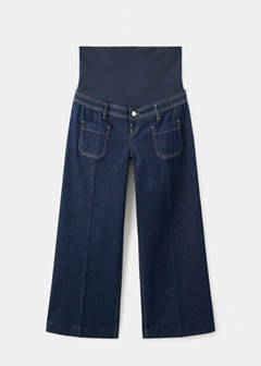 Wide leg premamá jeans with pockets — Open Blue 6