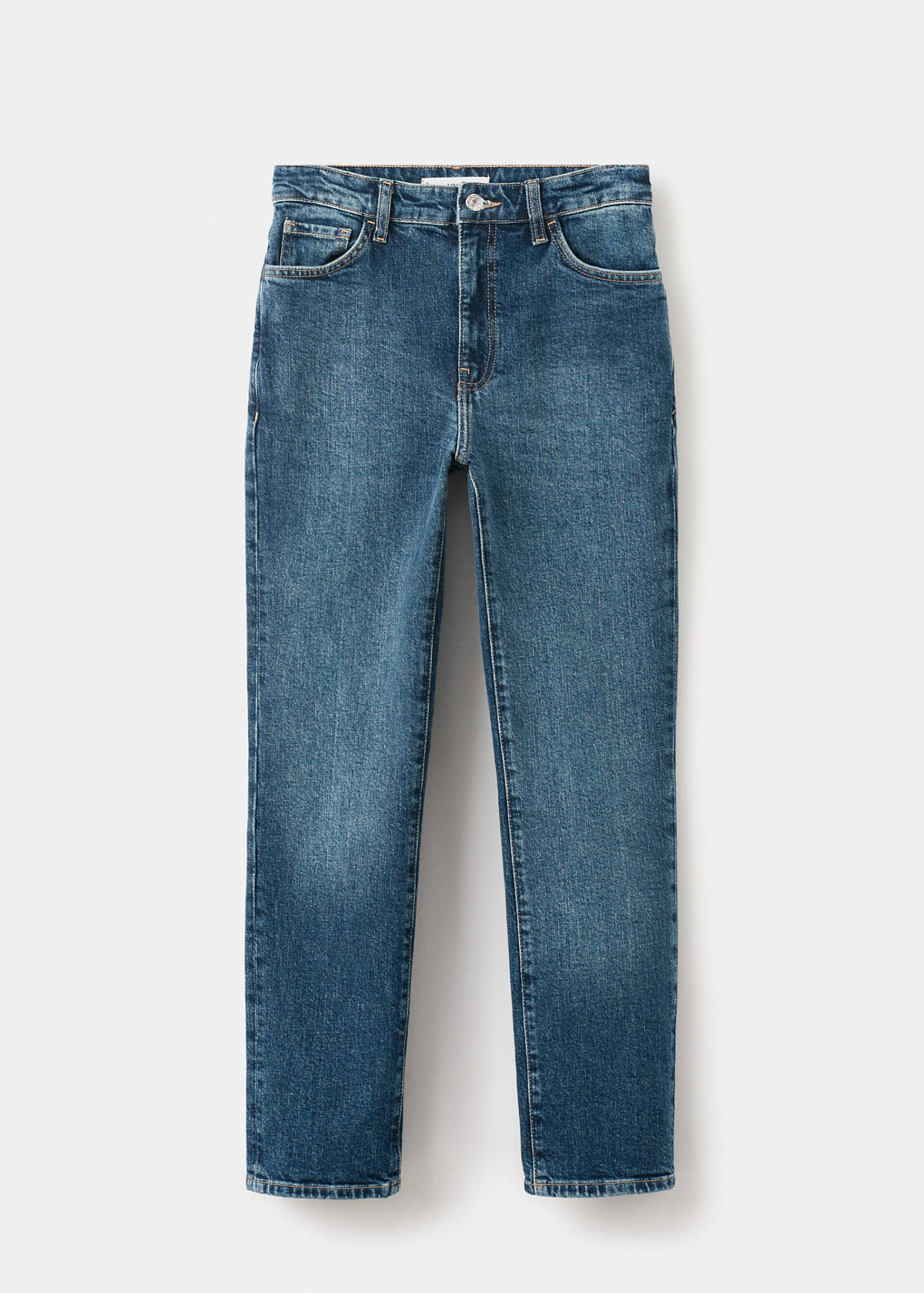 Claudia slim-fit cropped jeans — Dark Blue