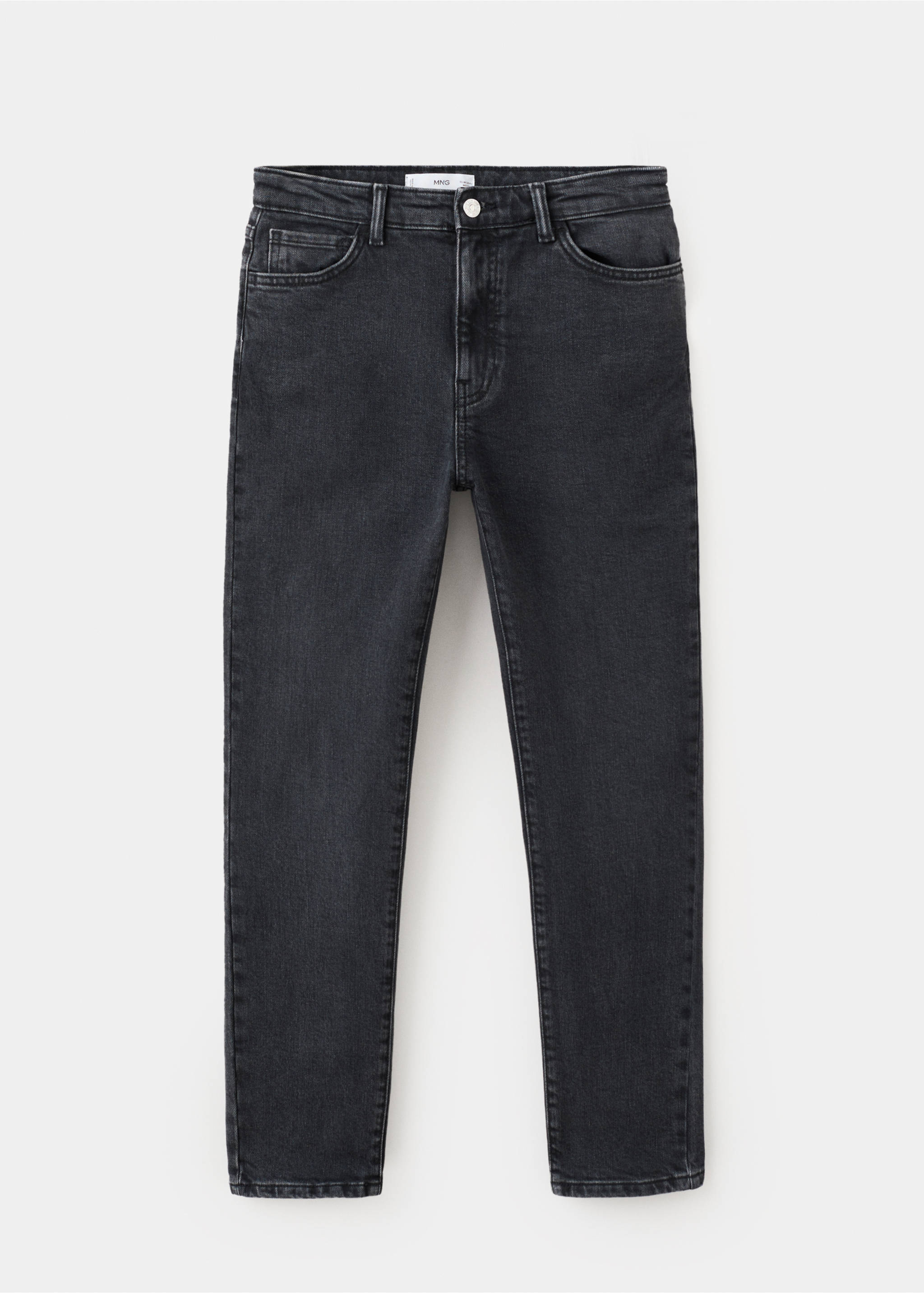 Claudia slim-fit cropped jeans - Article without model, Black denim. Ref: 27041306-00.