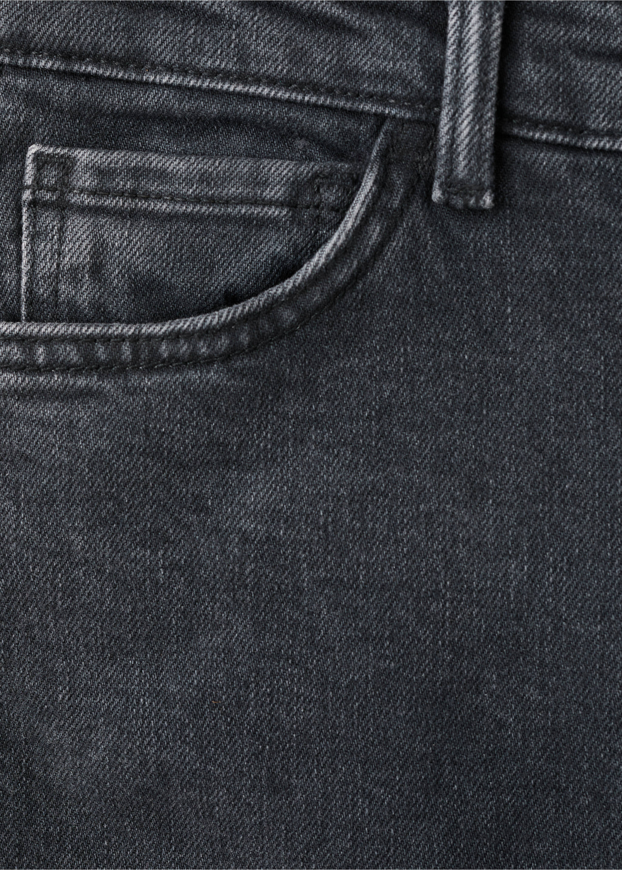 Claudia slim-fit cropped jeans - Details of the article 0, Black denim. Ref: 27041306-00.