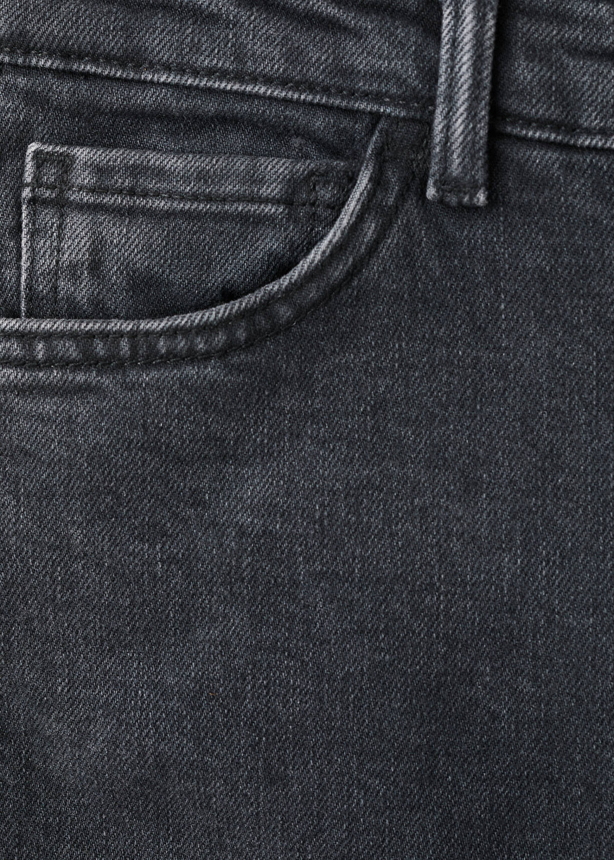 Claudia slim-fit cropped jeans — Black denim