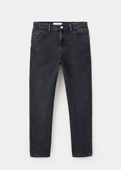 Claudia slim-fit cropped jeans — Black denim 10