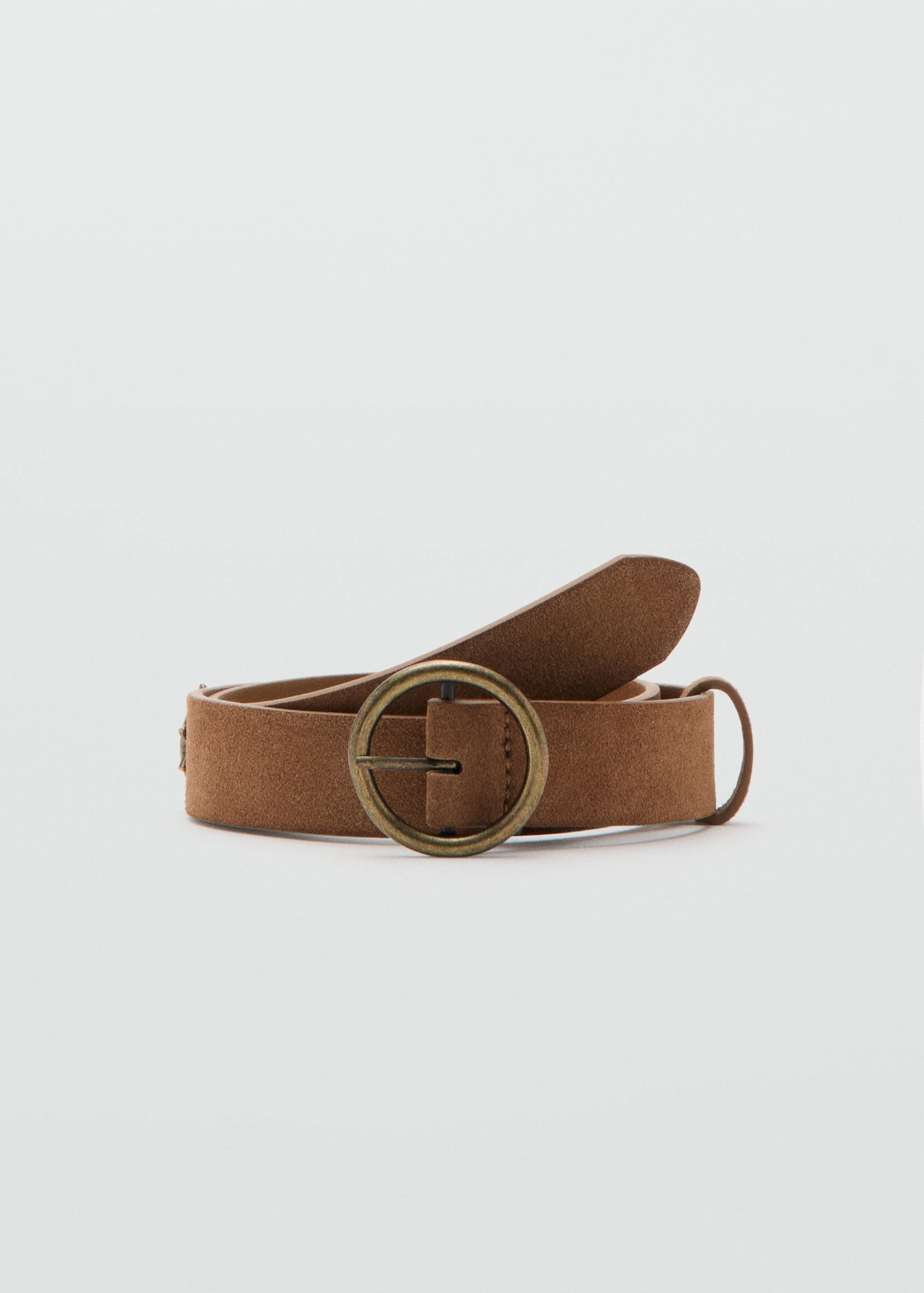 Leather belt with sun designs - Article without model
