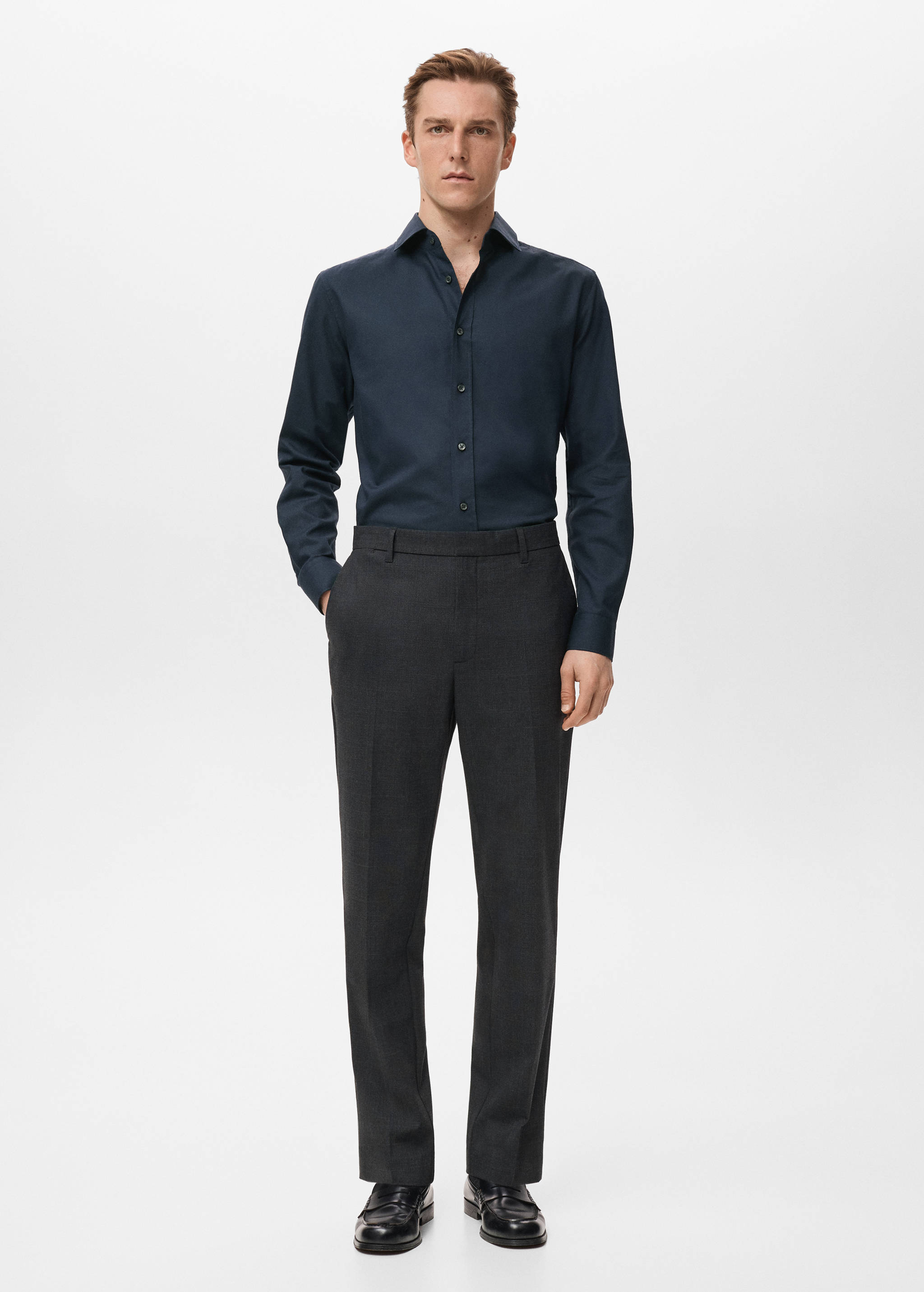 Chemise 100 % coton slim-fit - Plan général