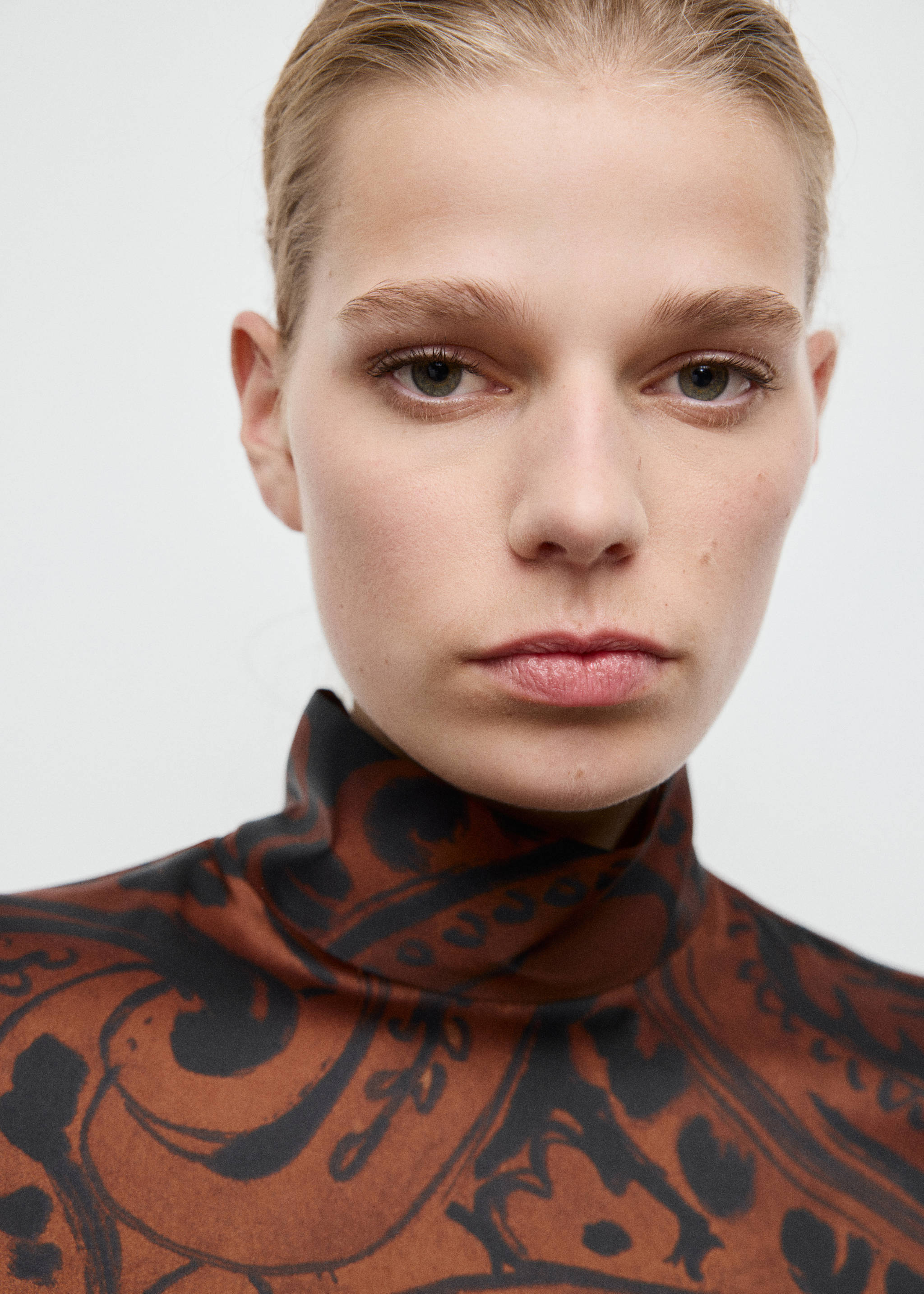 Blouse satinée imprimé cachemire - Détail de l'article 1