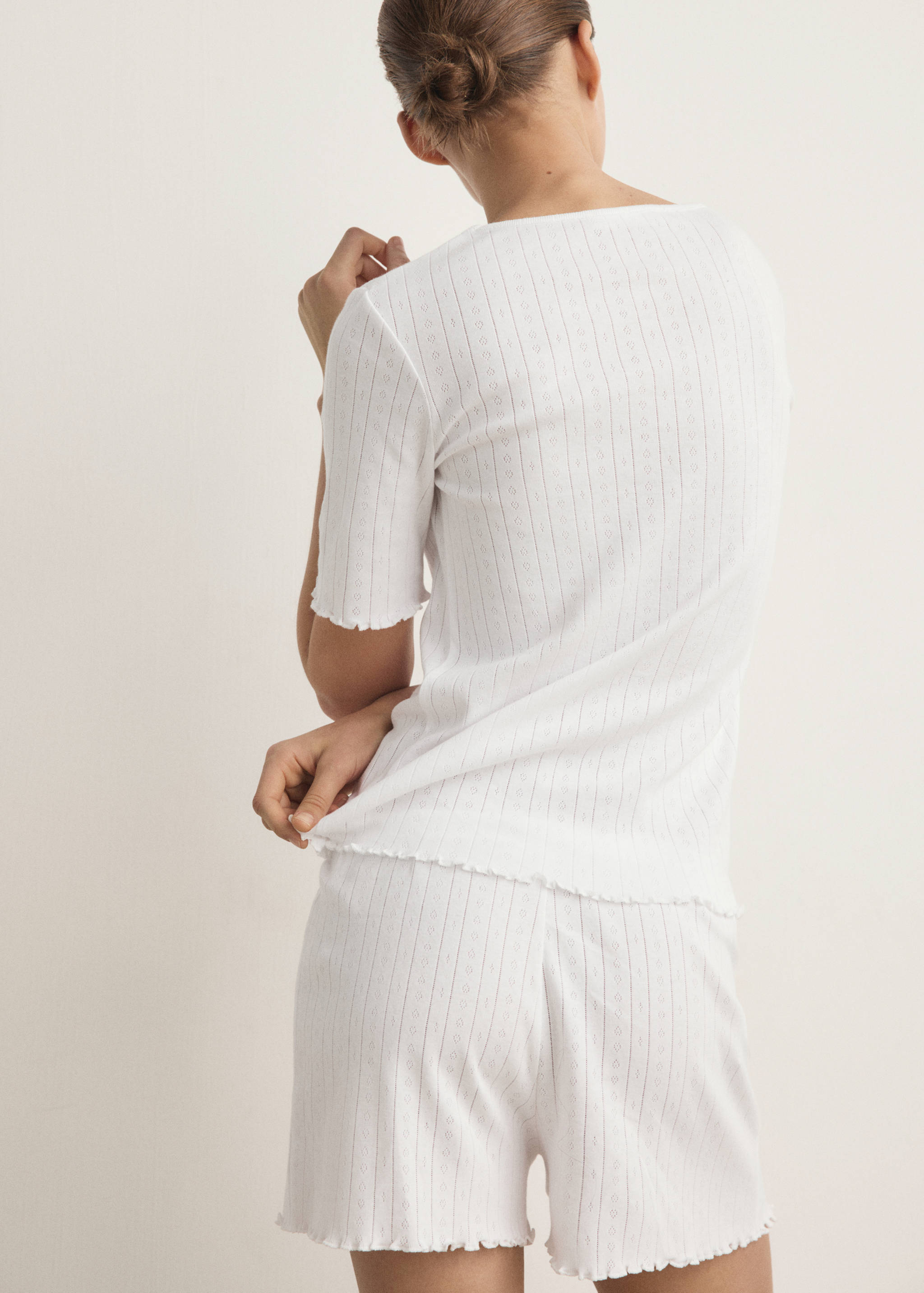 Short algodón desagujado - Reverso del artículo