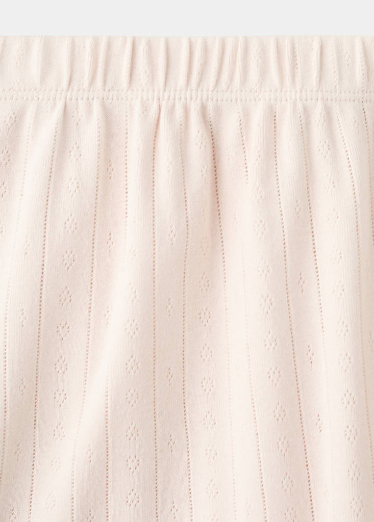Openwork cotton shorts — Pink