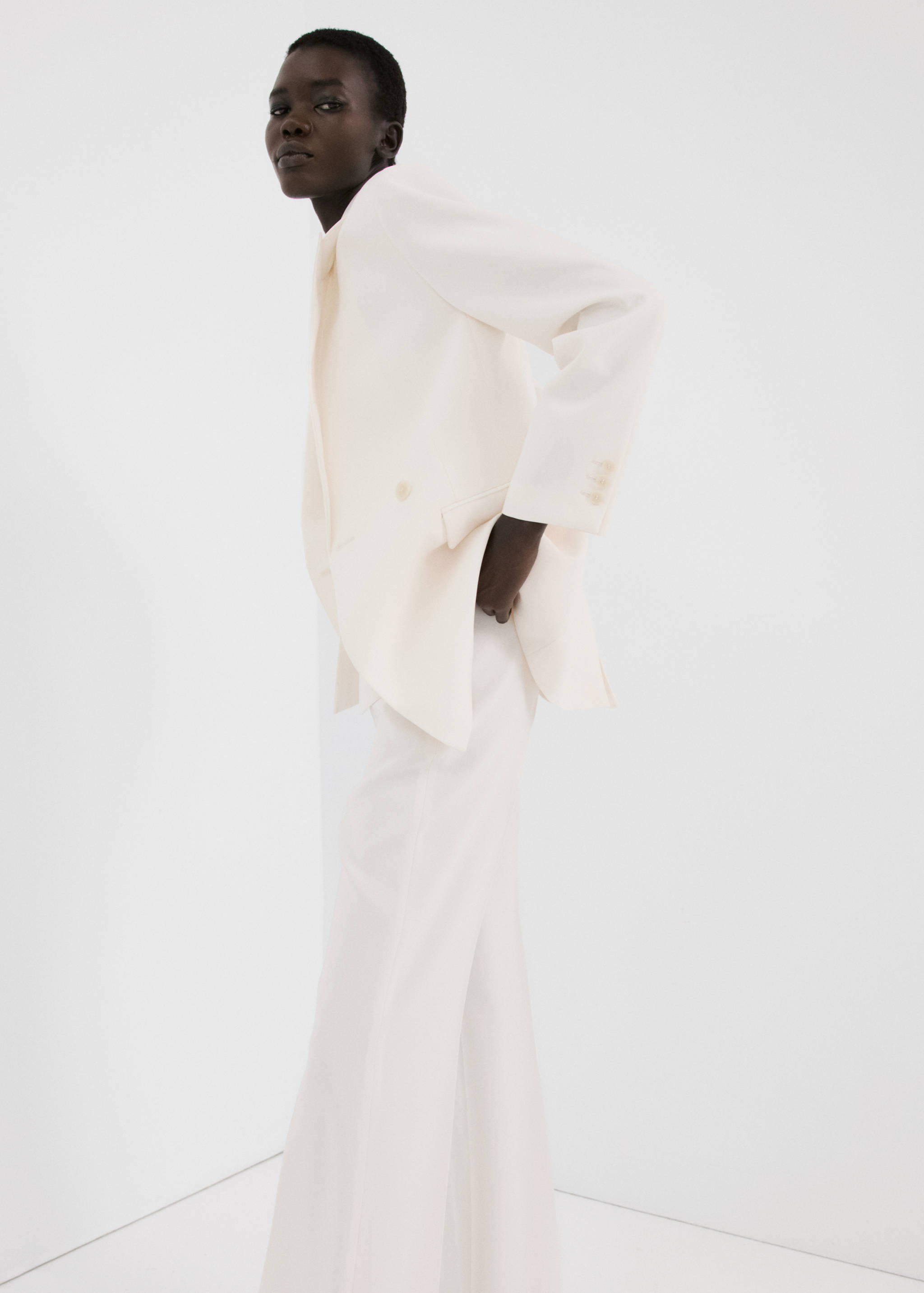 Pantalón traje tiro alto - Detalle del artículo 2