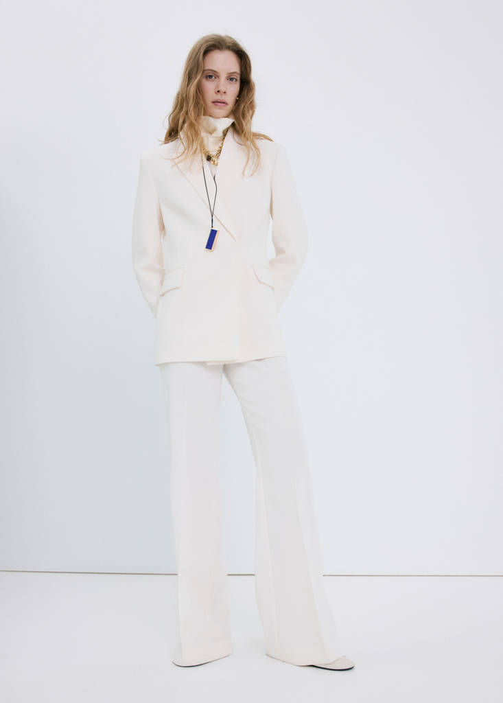 High-waist suits trousers — Vanilla