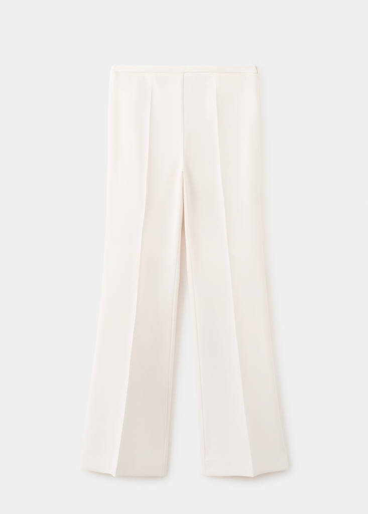 High-waist suits trousers — Vanilla