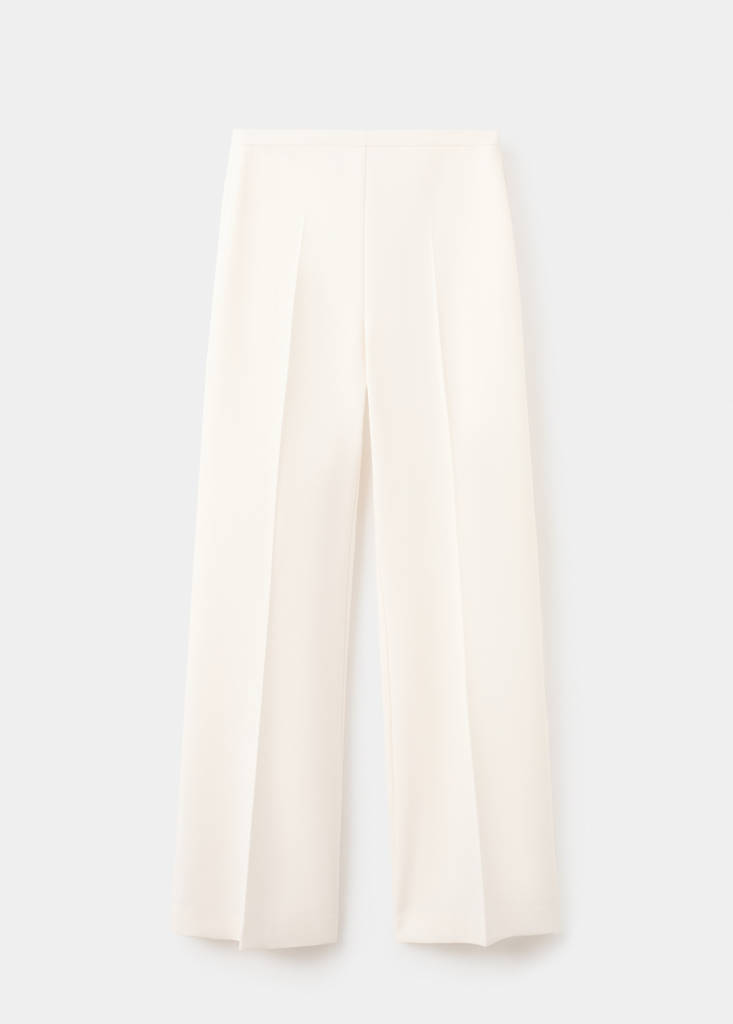 High-waist suits trousers — Vanilla