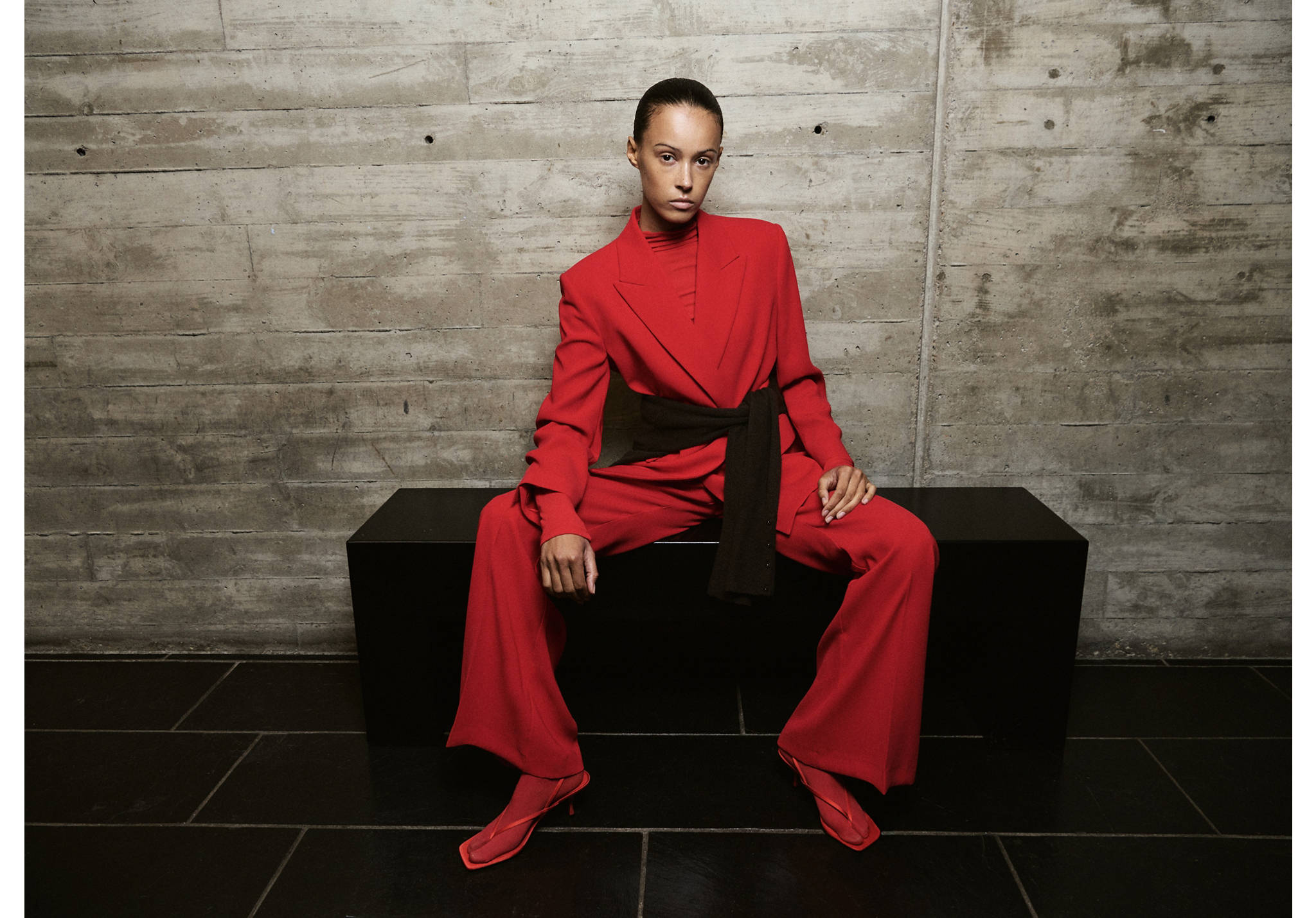 Pantalón traje tiro alto - Plano panorámico