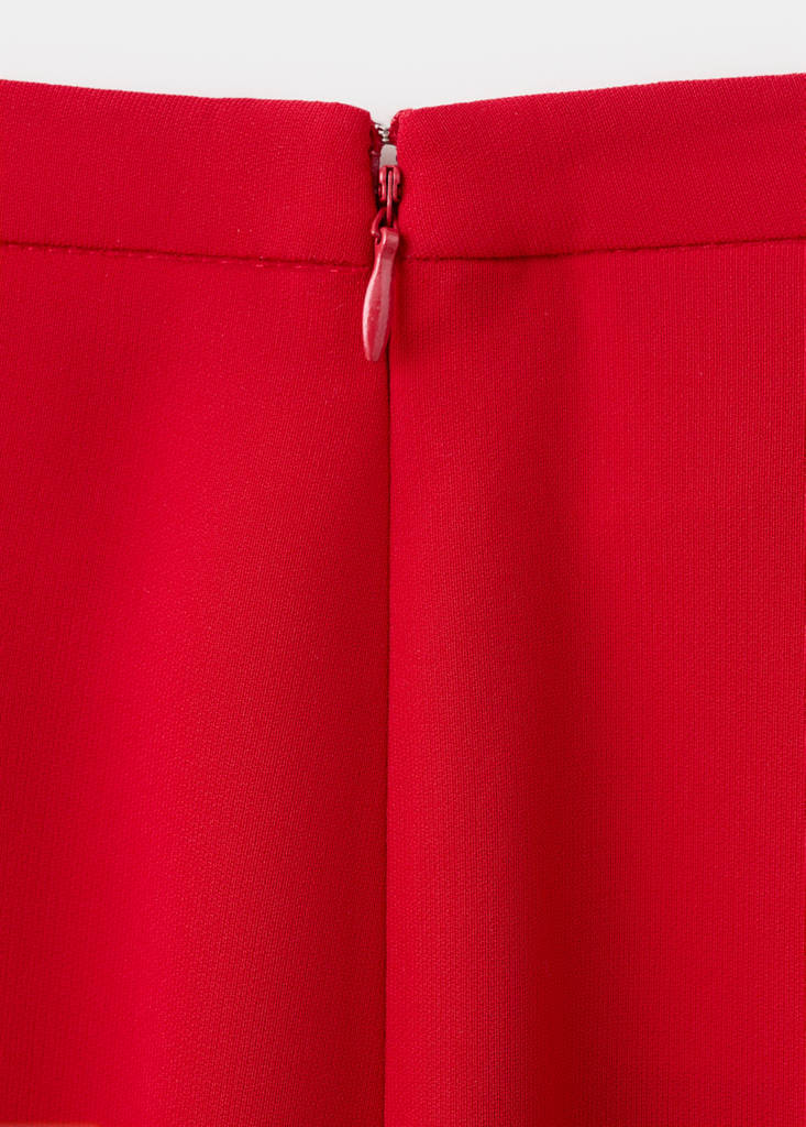 High-waist suits trousers — Red